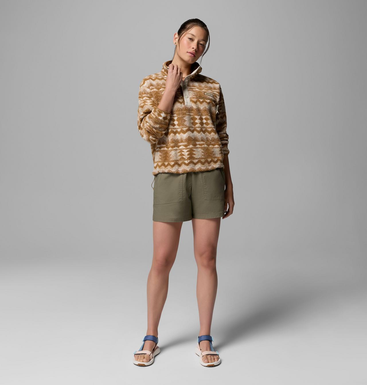 Women's Helvetia™ II Printed Cropped Half Snap Fleece Pullover | 259 | XXL 2