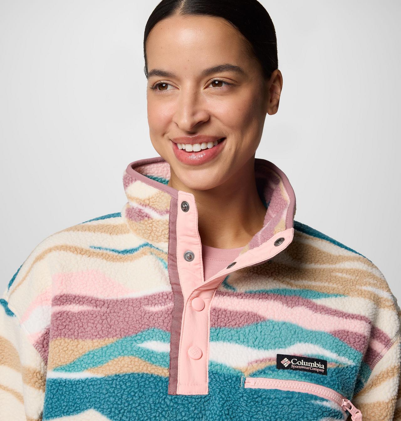 Chandail imprimé à demi-fermeture pressionnée coupe courte Helvetia™ II pour femmes 4