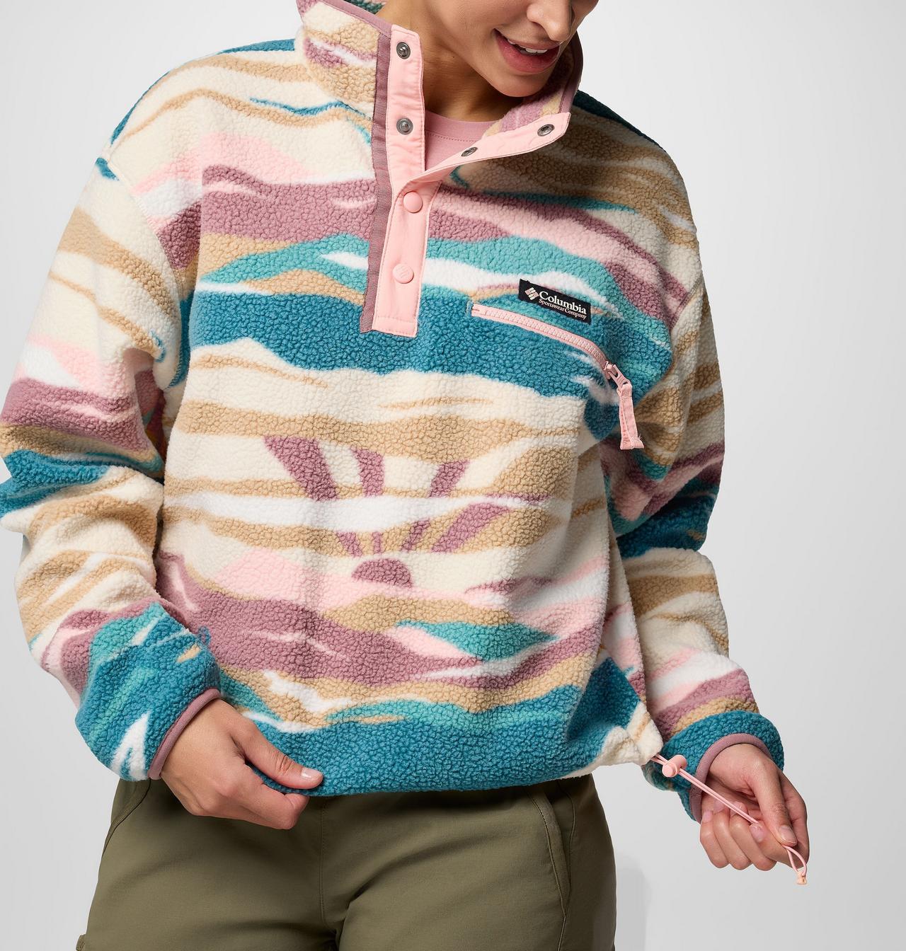 Chandail imprimé à demi-fermeture pressionnée coupe courte Helvetia™ II pour femmes 5