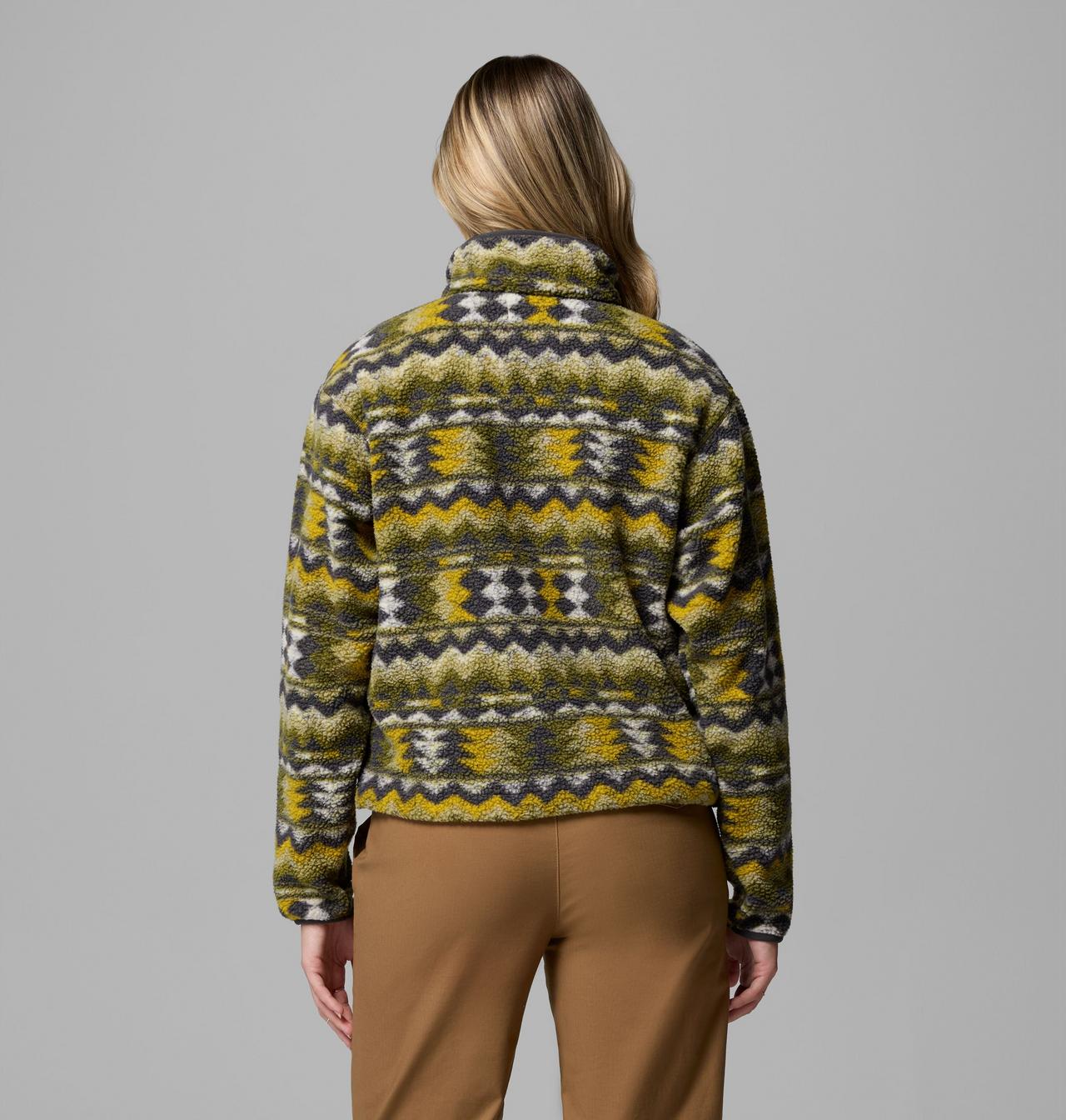 Women's Helvetia™ II Printed Cropped Half Snap Fleece Pullover | 379 | XS 3