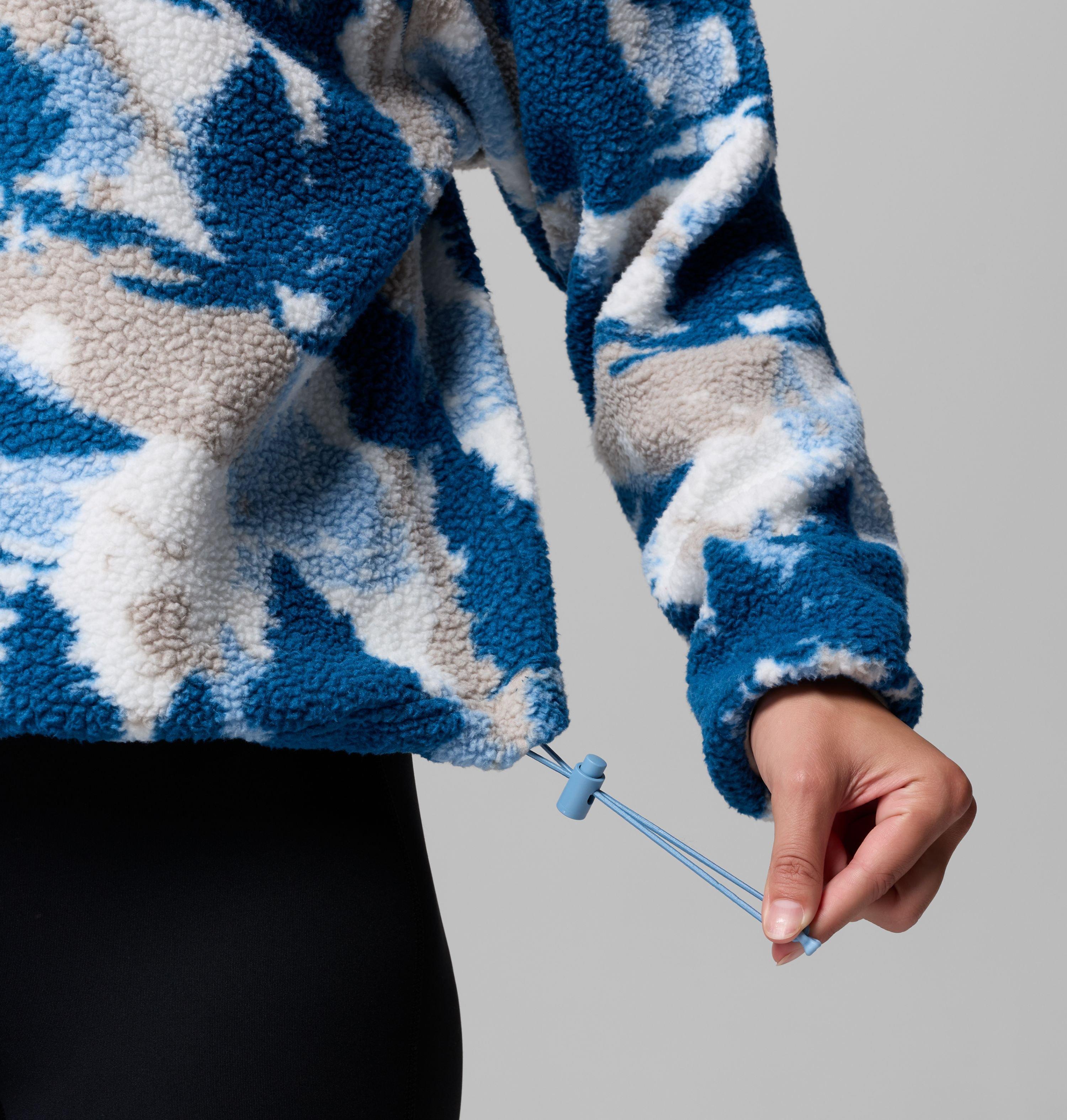 Women's Helvetia II Printed Cropped Half Snap Fleece Pullover | 442 | XXL 6