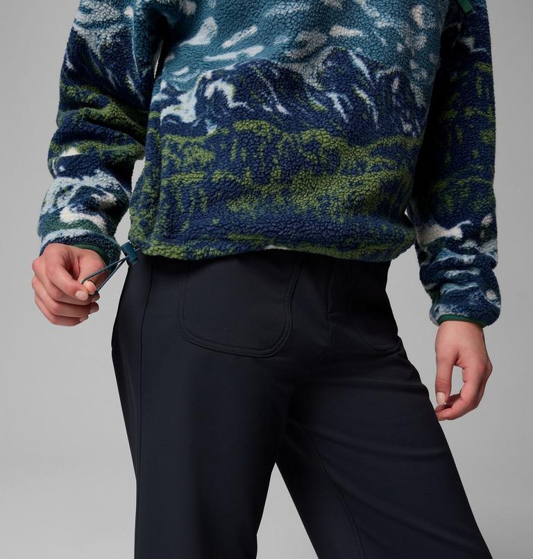 Helvetia II Printed Cropped Half Snap, Color: Everblue Sisters, Rain Forest, image 6