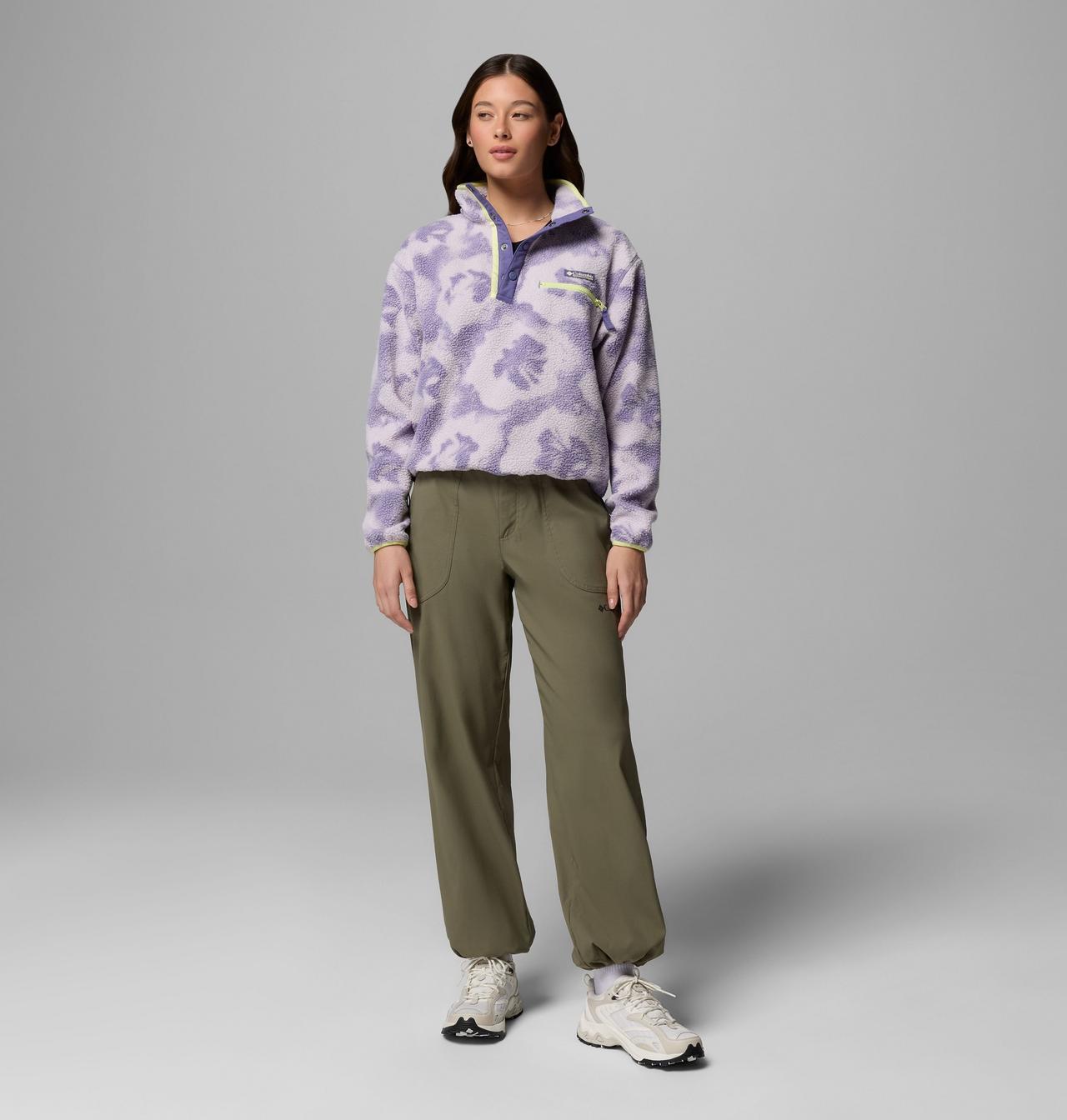 Women's Helvetia™ II Printed Cropped Half Snap Fleece Pullover | 525 | XXL 2