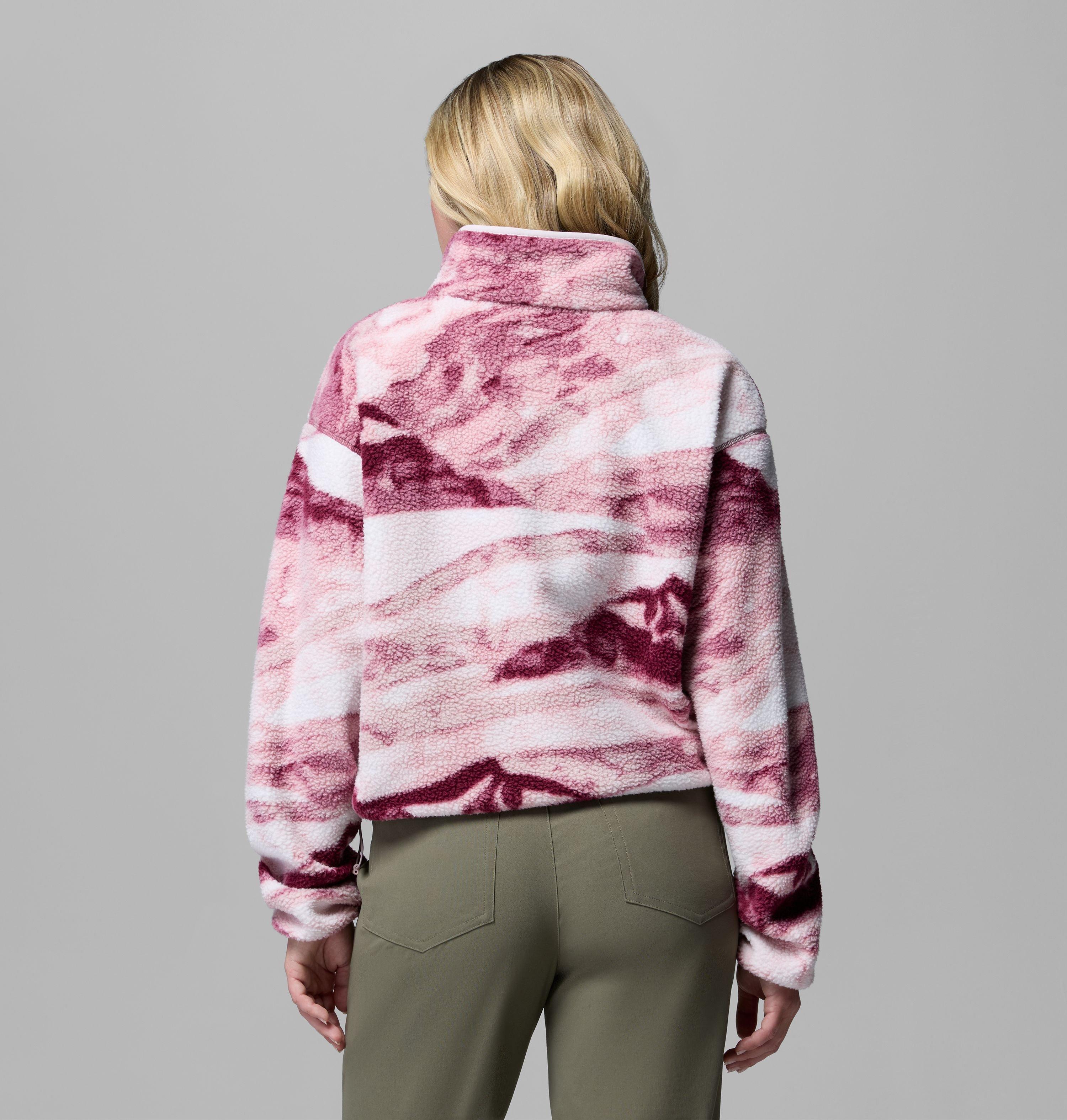 Women's Helvetia II Printed Cropped Half Snap Fleece Pullover | 553 | S 3