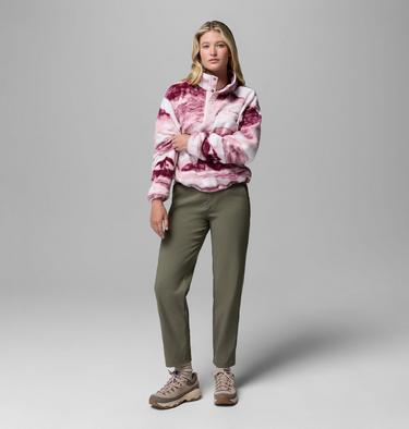 Helvetia II Printed Cropped Half Snap, Color: Antique Mauve, Summits, image 16