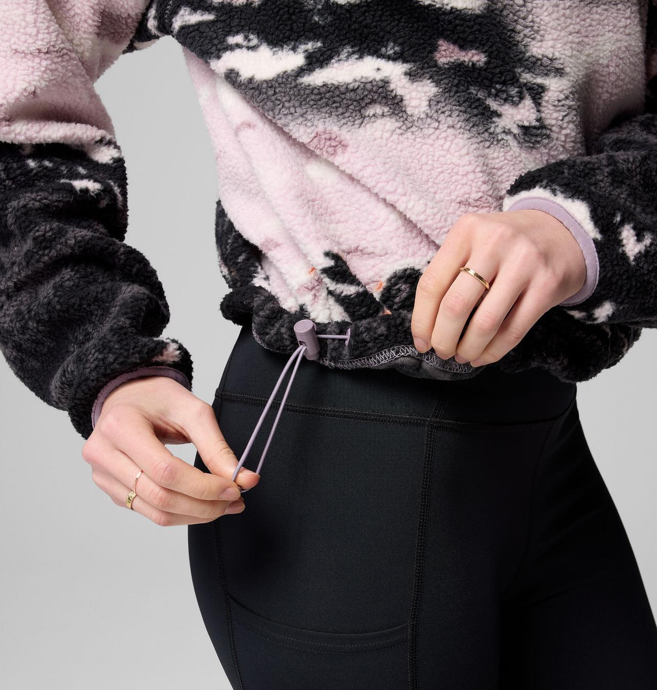 Women's Helvetia™ II Printed Cropped Half Snap Fleece Pullover | 554 | M 7
