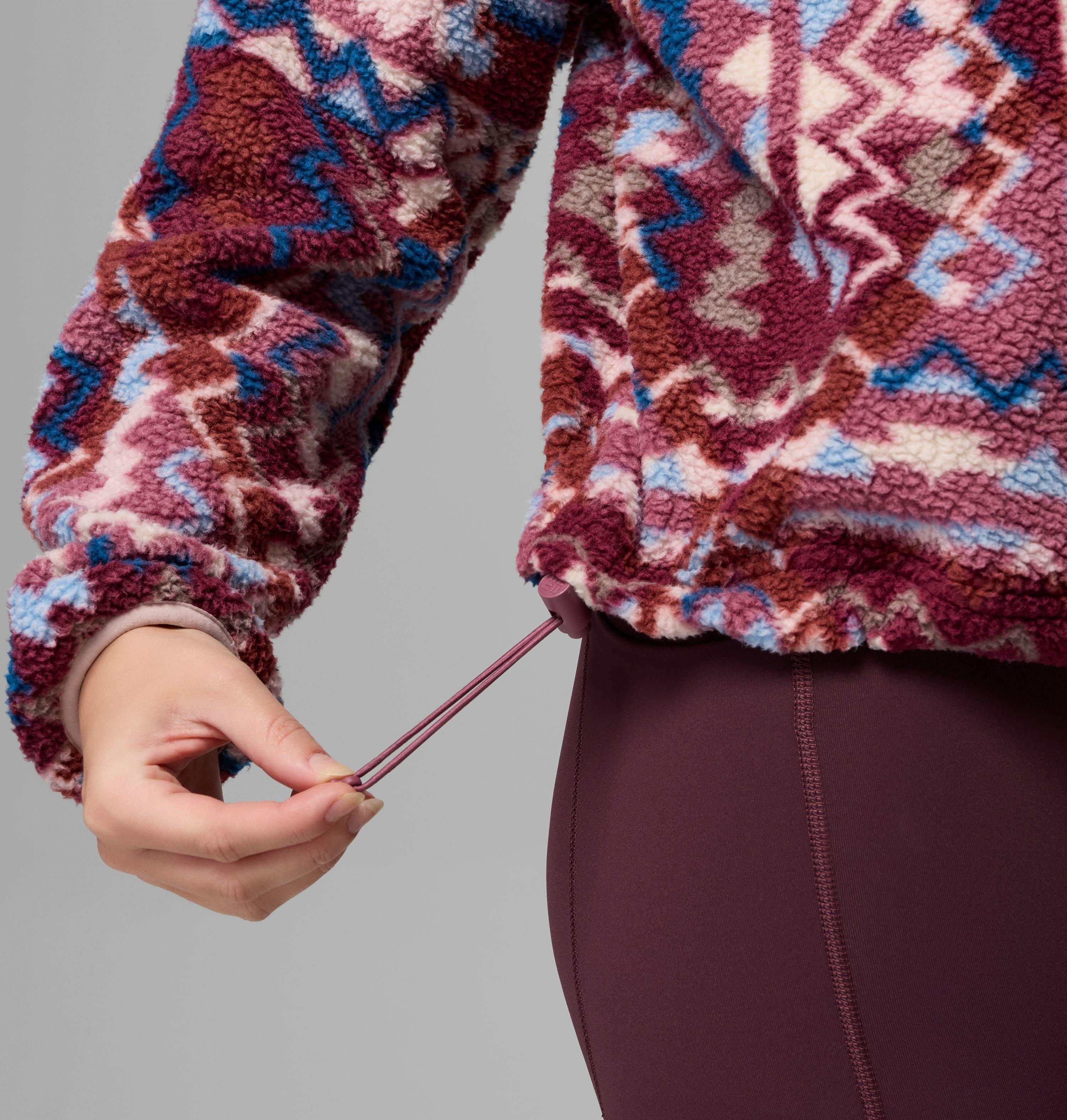 Women's Helvetia II Printed Cropped Half Snap Fleece Pullover | 555 | XXL 6