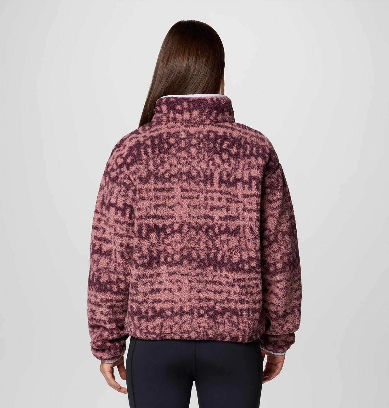 Women's Helvetia™ II Printed Cropped Half Snap Fleece Pullover 2