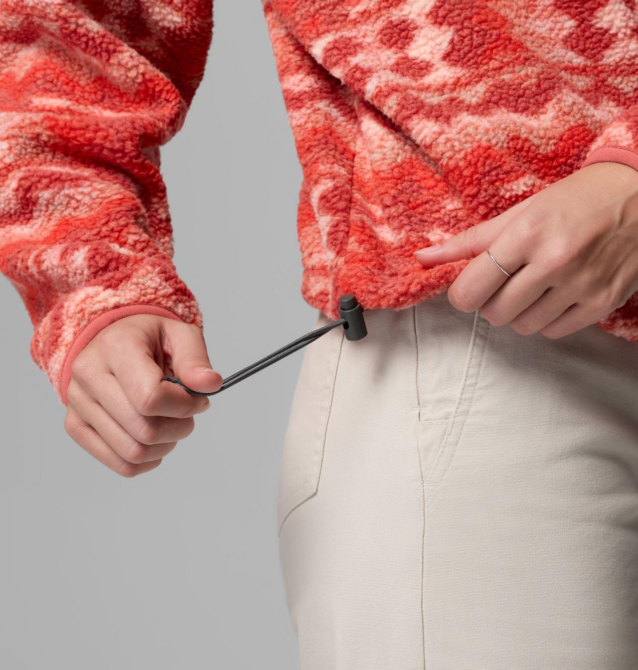 Women's Helvetia™ II Printed Cropped Half Snap Fleece Pullover | 610 | XXL 6