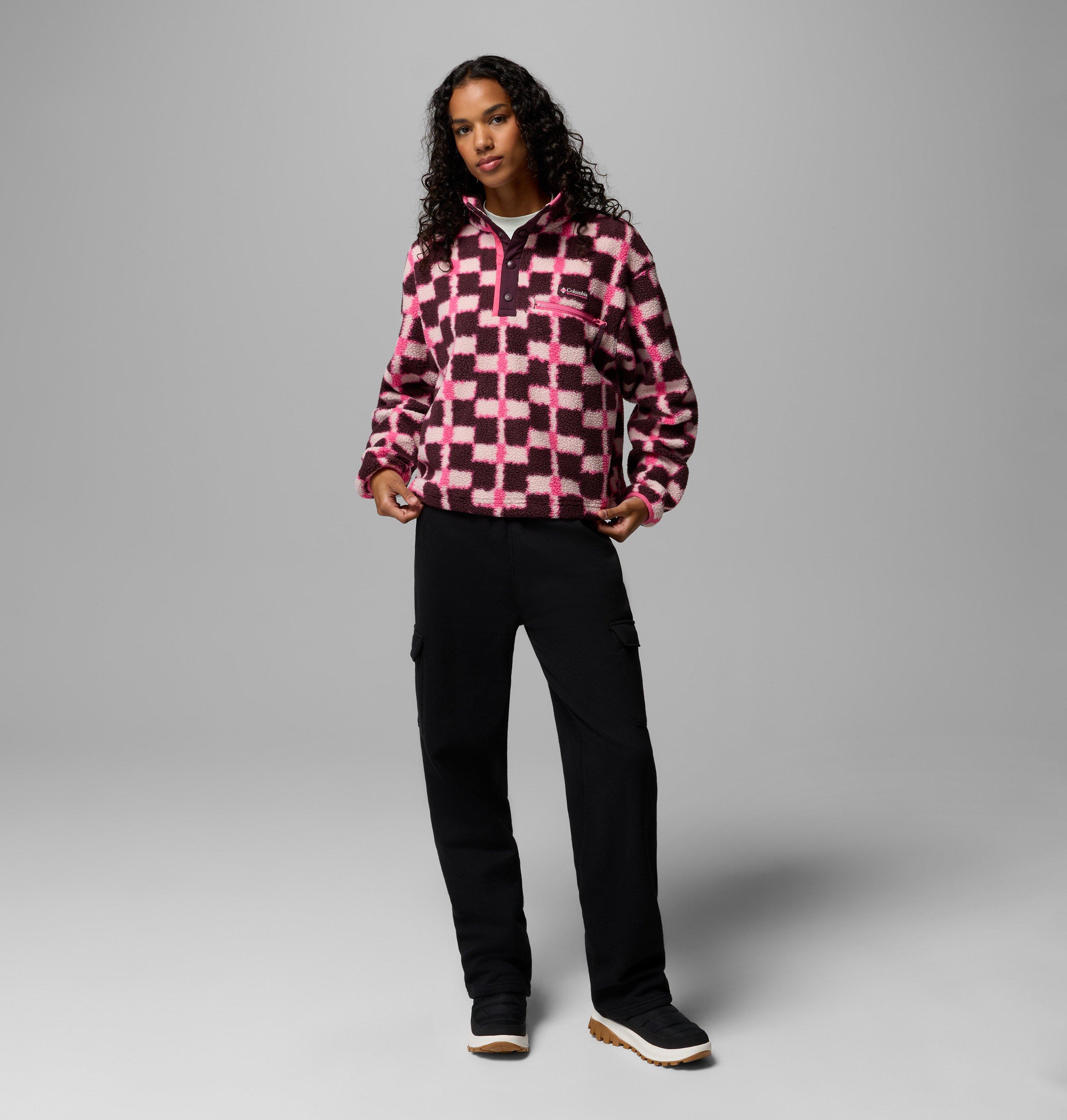Women's Helvetia II Printed Cropped Half Snap Fleece Pullover | 611 | XXL 2
