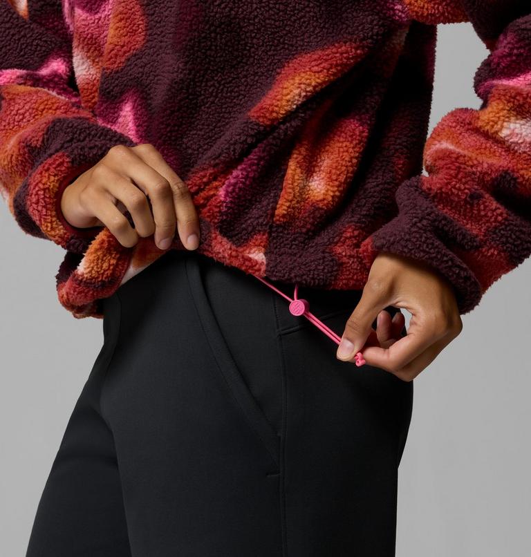Helvetia II gecropptes Sherpa Half Snap Fleece mit Print f&uuml;r Frauen, Color: Red Oxide, Dyeflower, image 6