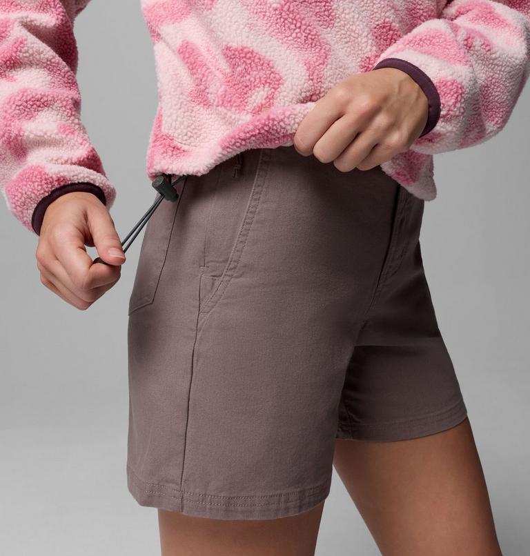 Women's Helvetia II Cropped Sherpa Half Snap Printed Fleece, Color: Rosette, Sprayflower, image 6