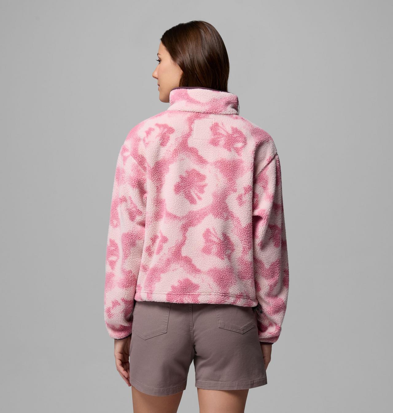 Women's Helvetia™ II Printed Cropped Half Snap Fleece Pullover | 661 | XXL 3