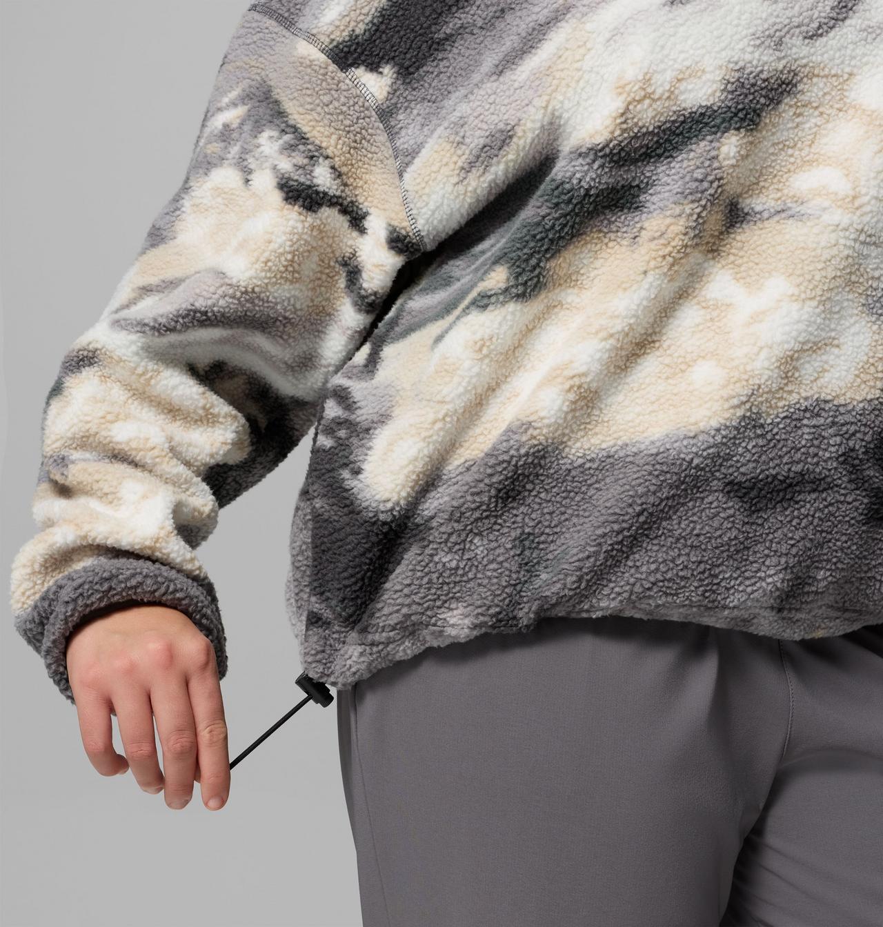 Women's Helvetia™ II Printed Cropped Half Snap Fleece Pullover 6