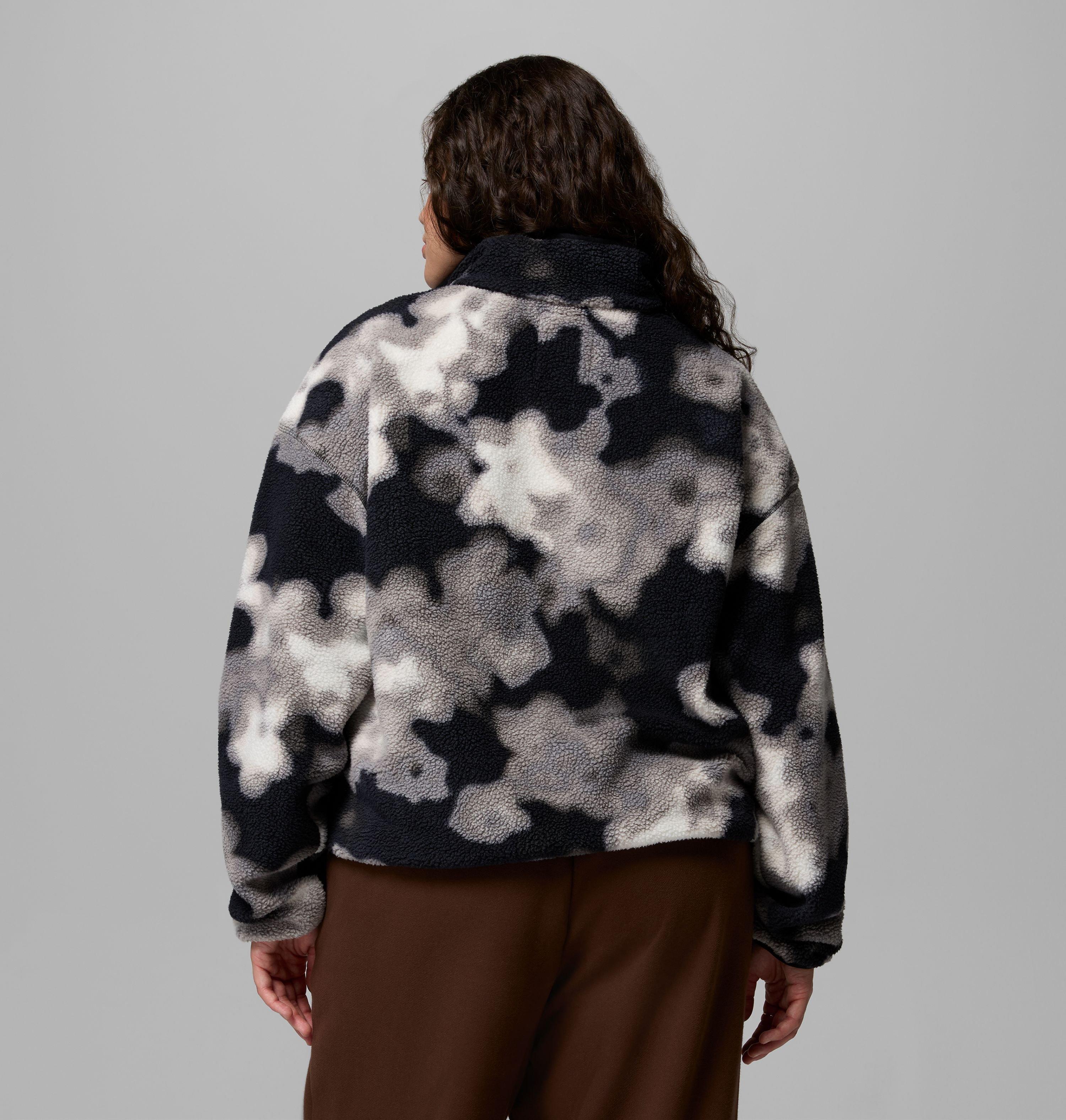 Women's Helvetia II Printed Cropped Half Snap Fleece Pullover | 015 | 2X 3