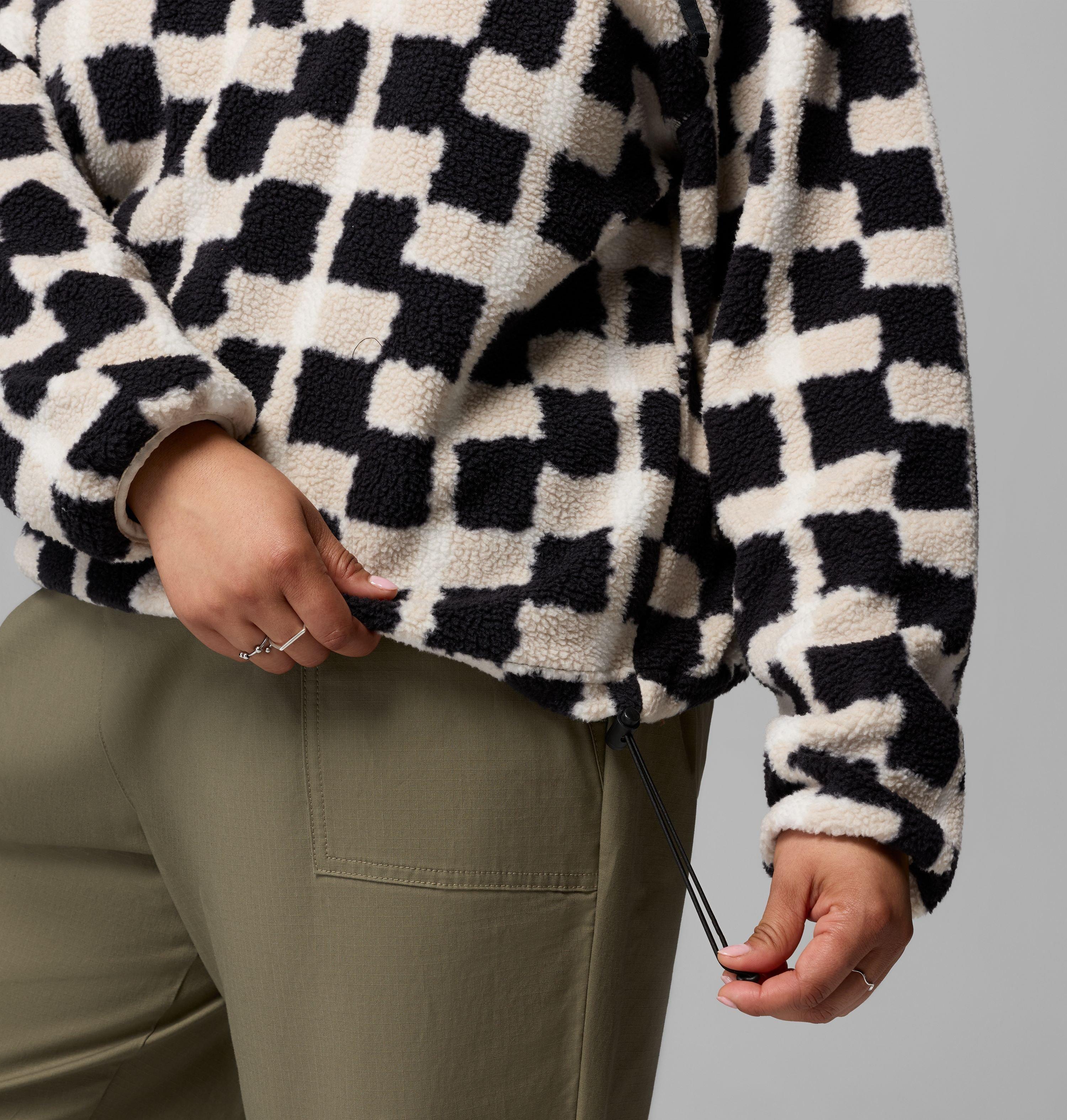 Women's Helvetia II Printed Cropped Half Snap Fleece Pullover | 016 | 2X 6