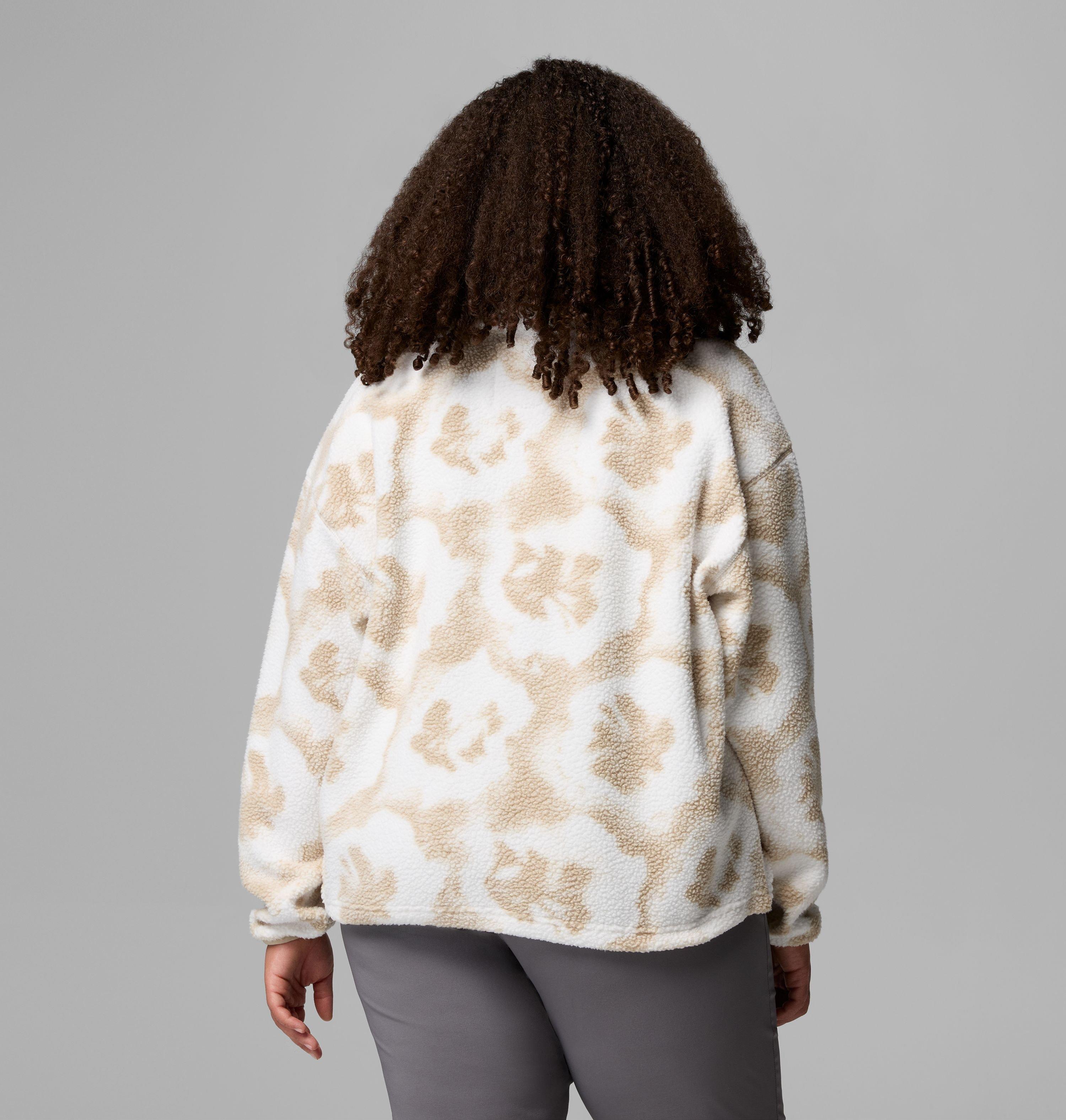 Women's Helvetia II Printed Cropped Half Snap Fleece Pullover | 126 | 3X 3