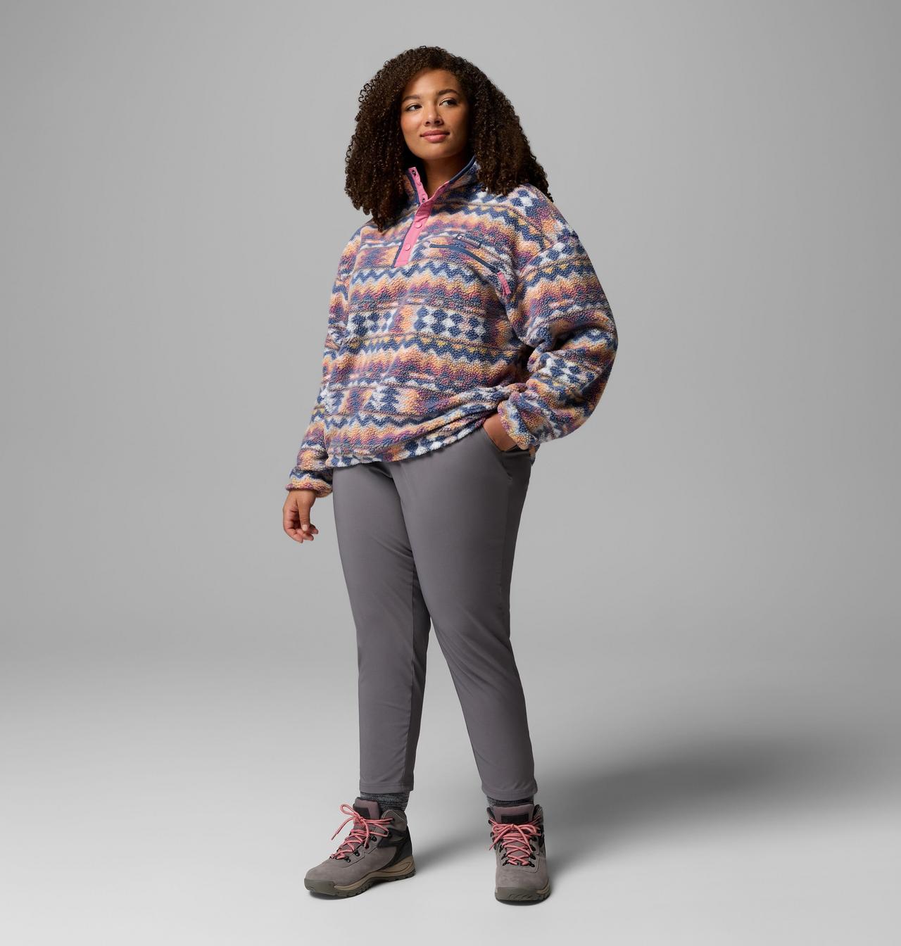Women's Helvetia™ II Printed Cropped Half Snap Fleece Pullover | 127 | 3X 2