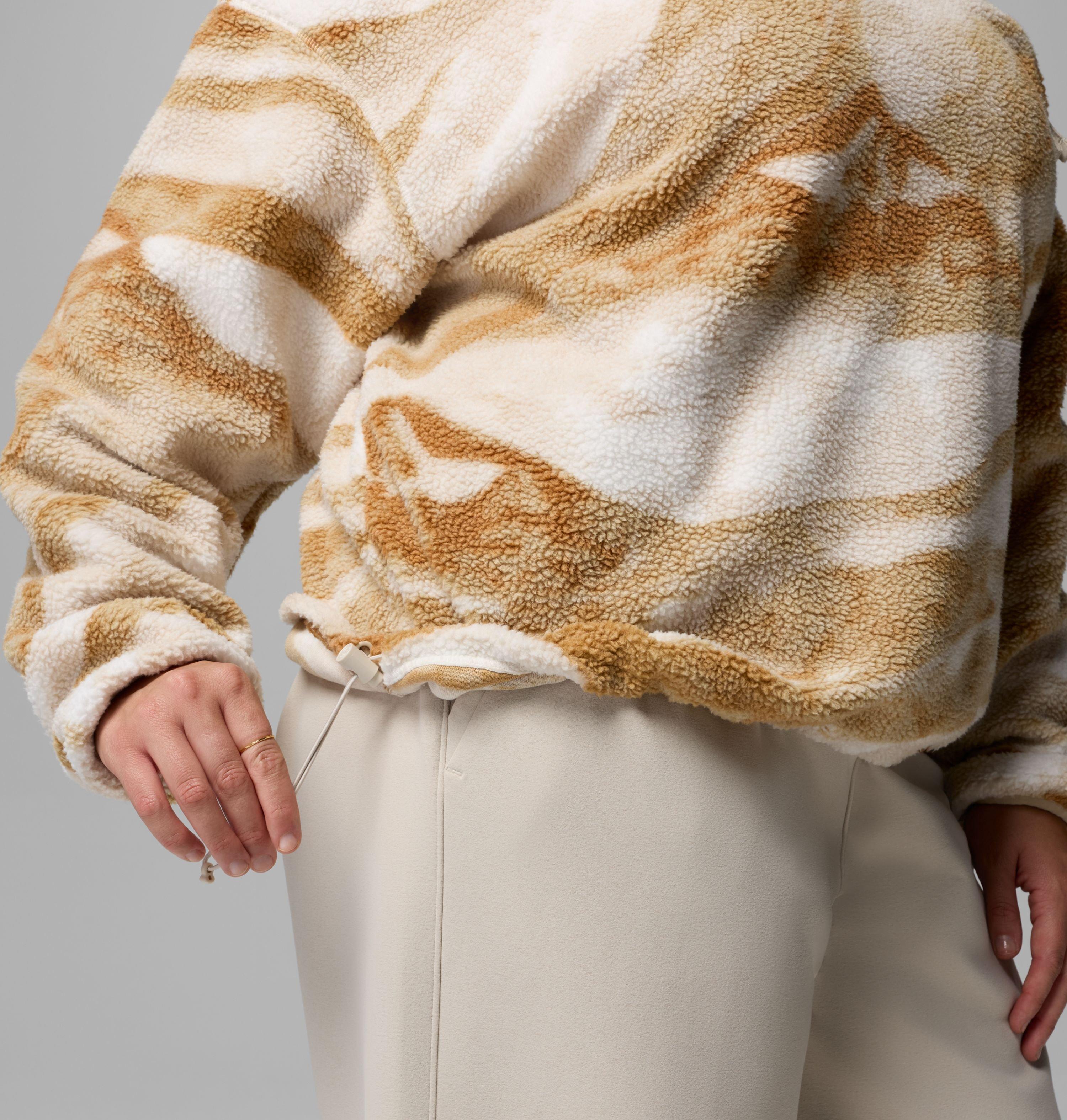 Women's Helvetia II Printed Cropped Half Snap Fleece Pullover | 128 | 3X 6
