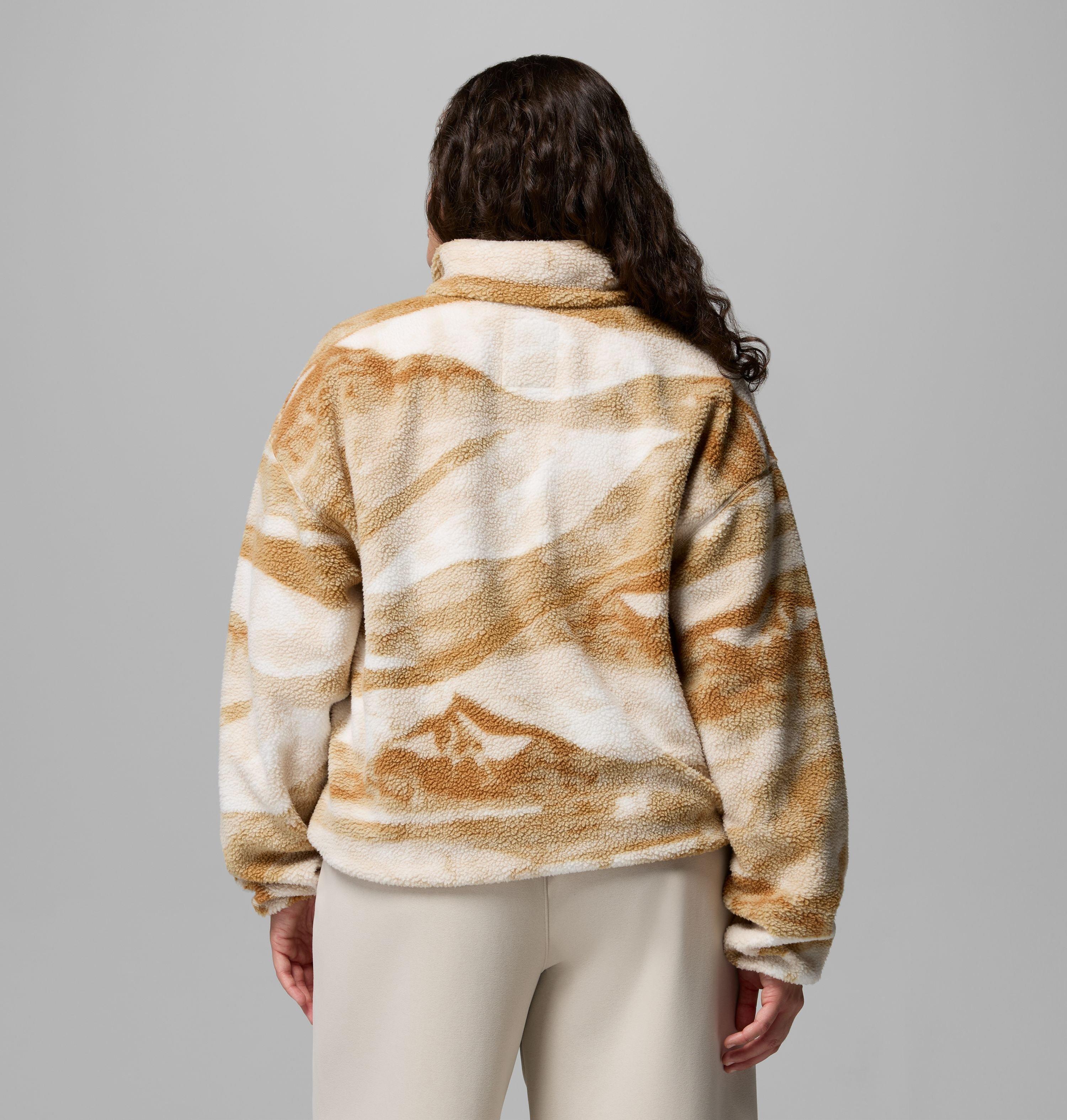 Women's Helvetia II Printed Cropped Half Snap Fleece Pullover | 128 | 3X 3