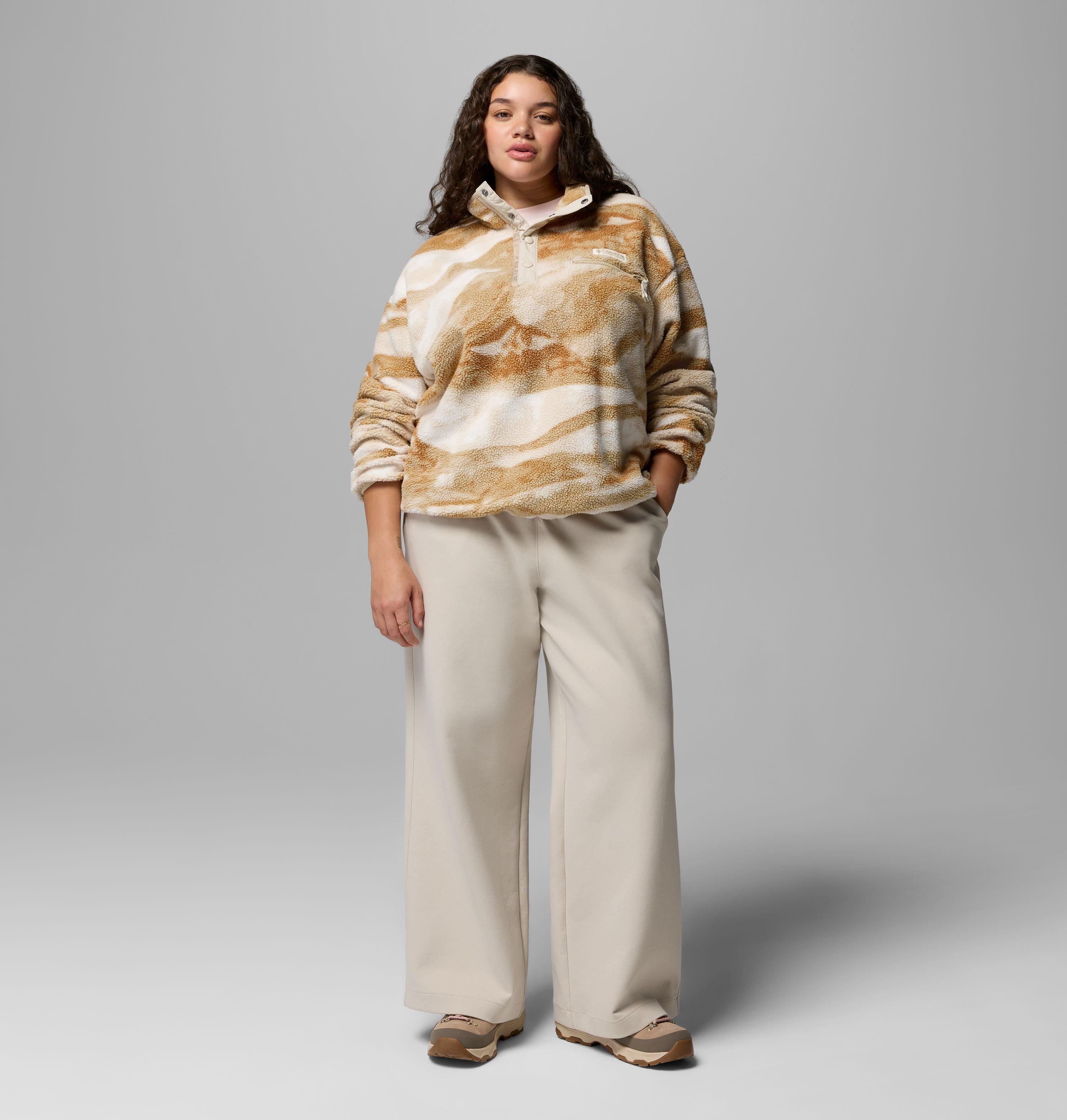 Women's Helvetia II Printed Cropped Half Snap Fleece Pullover | 128 | 3X 2