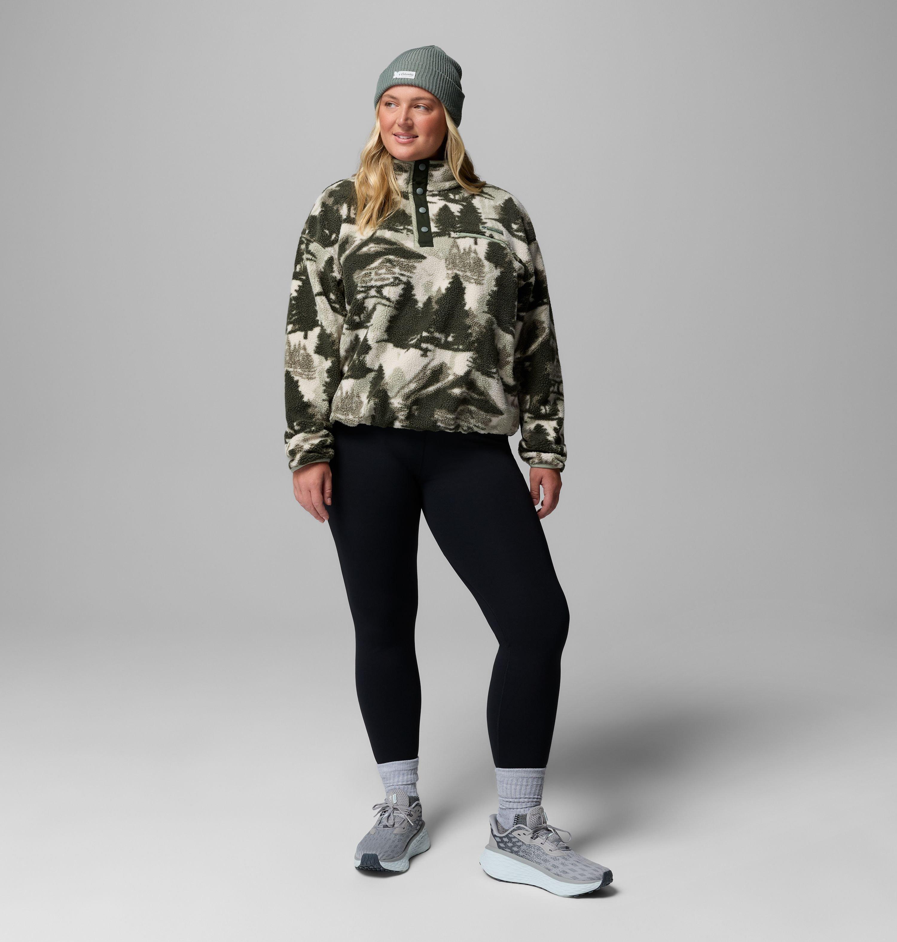 Women's Helvetia II Printed Cropped Half Snap Fleece Pullover | 397 | 1X 2