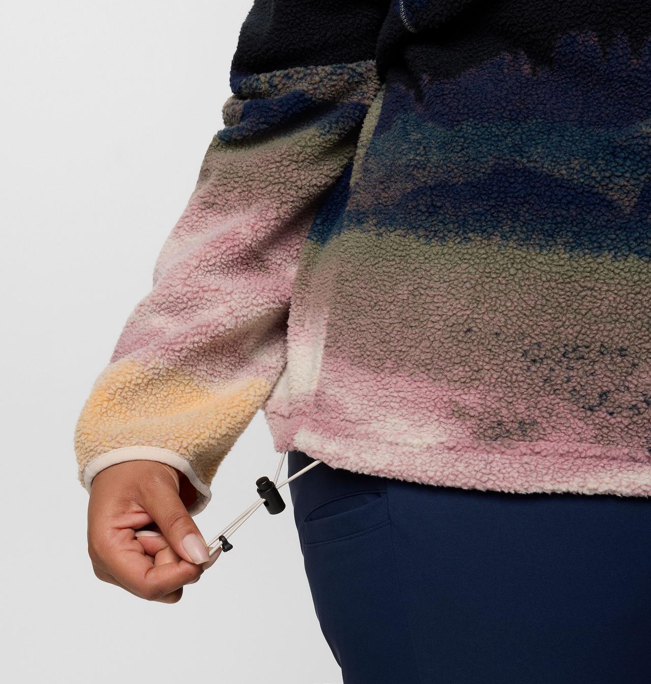 Women's Helvetia™ II Printed Cropped Half Snap Fleece Pullover 6