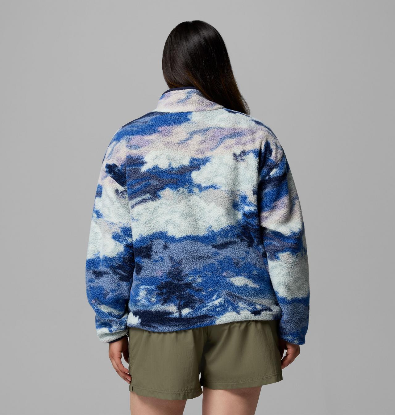 Women's Helvetia™ II Printed Cropped Half Snap Fleece Pullover | 466 | 2X 3