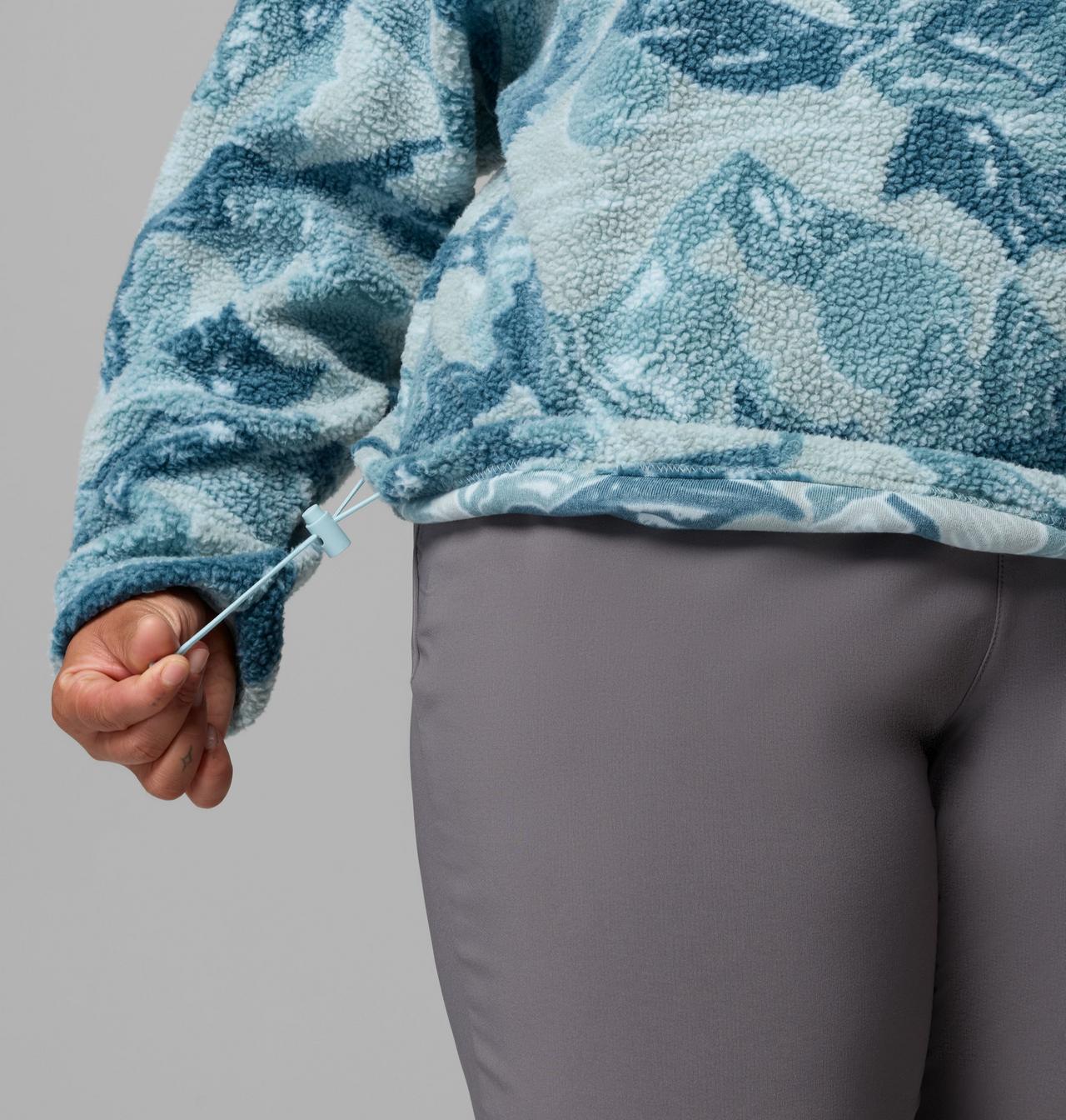 Women's Helvetia™ II Printed Cropped Half Snap Fleece Pullover | 482 | 2X 6