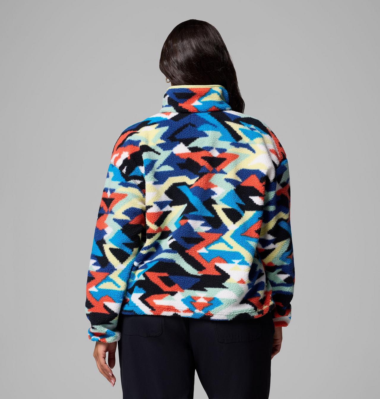 Women's Helvetia™ II Printed Cropped Half Snap Fleece Pullover 3