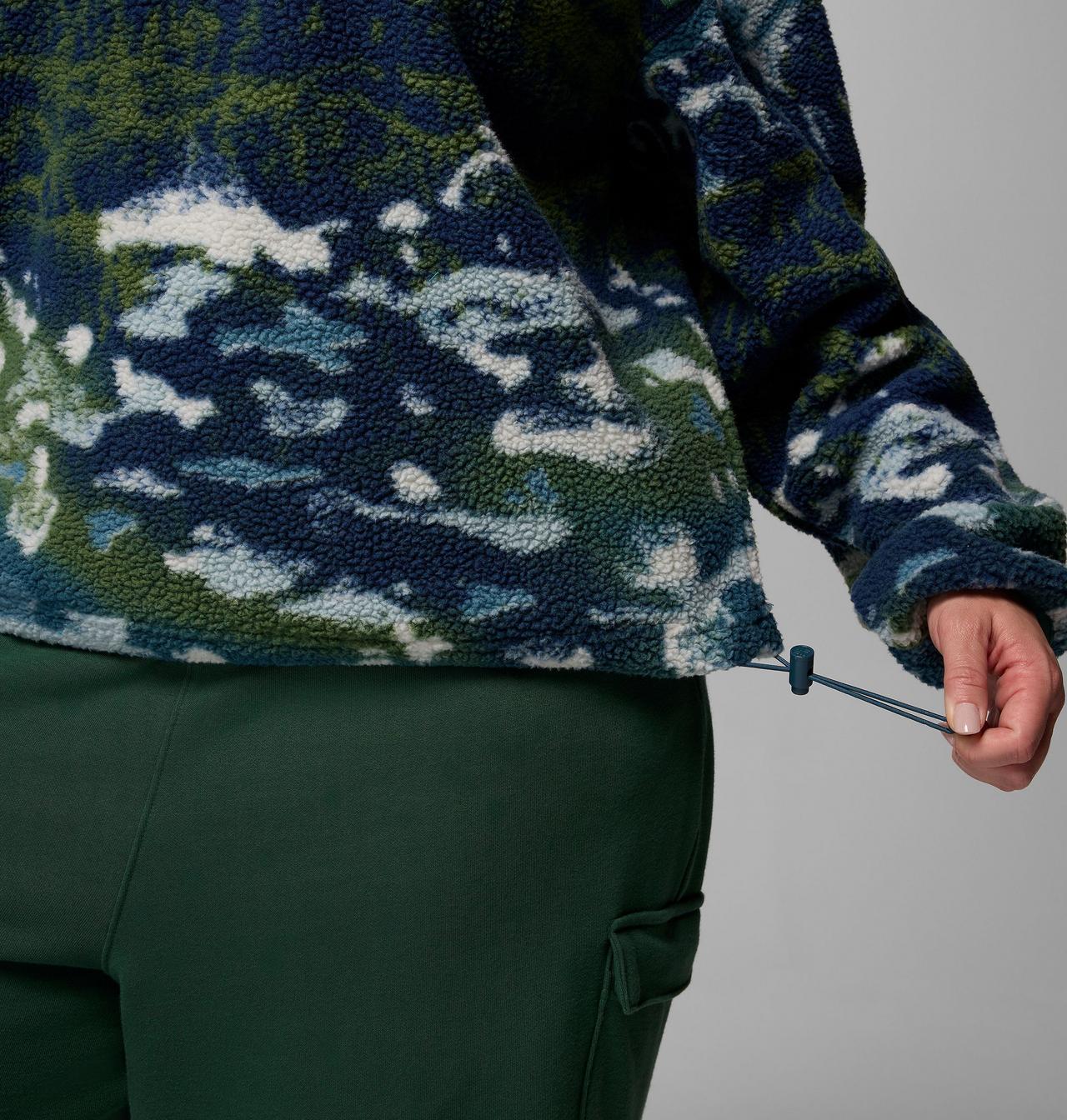 Women's Helvetia™ II Printed Cropped Half Snap Fleece Pullover 7