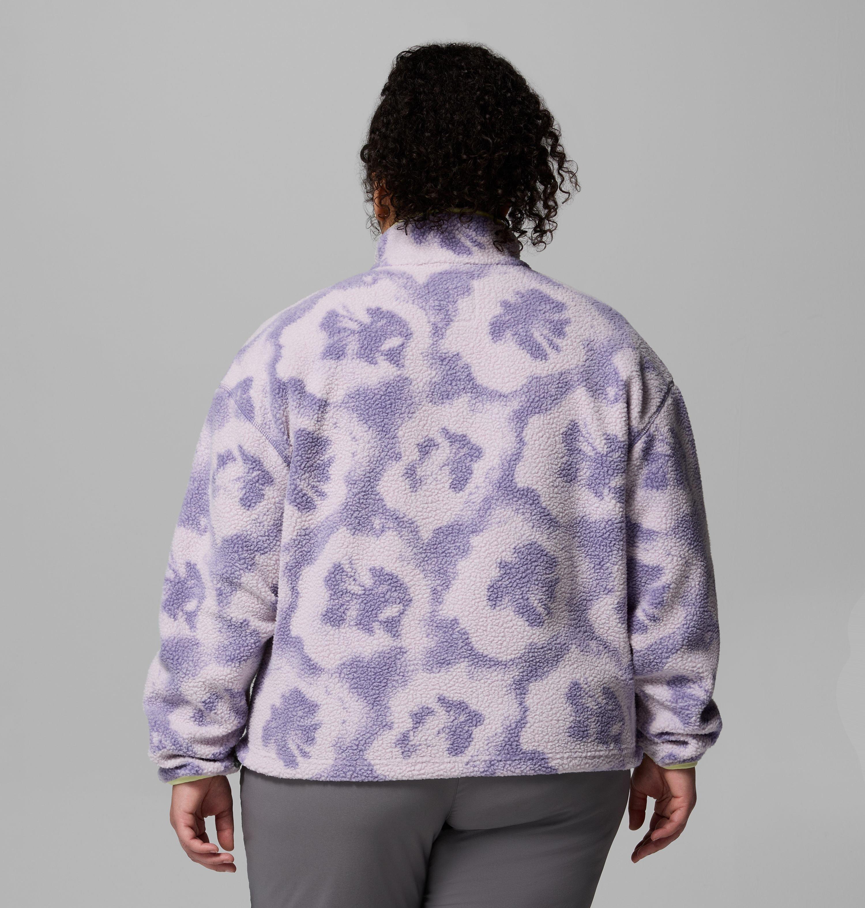 Women's Helvetia II Printed Cropped Half Snap Fleece Pullover | 525 | 3X 3