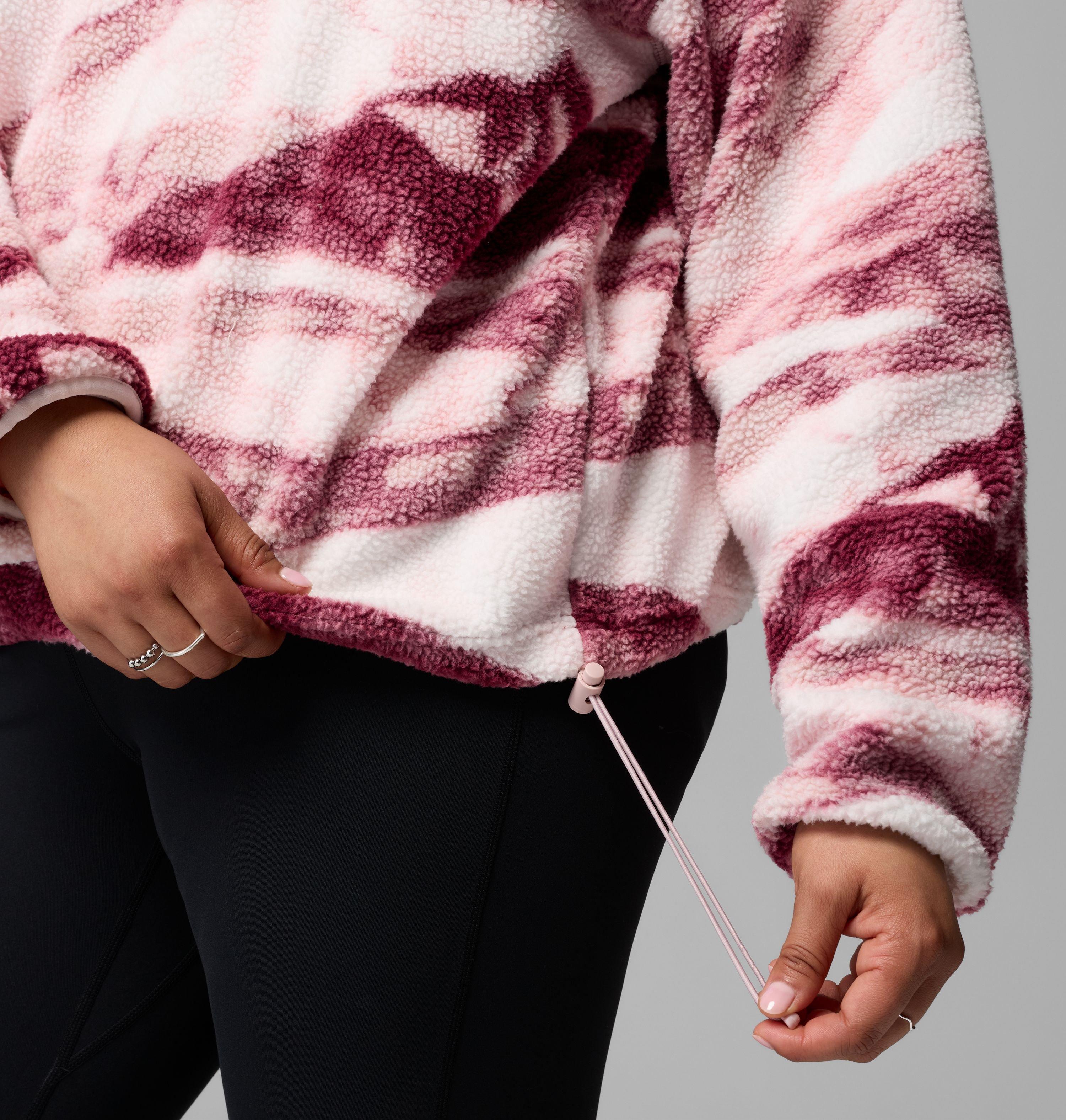 Women's Helvetia II Printed Cropped Half Snap Fleece Pullover | 553 | 3X 6