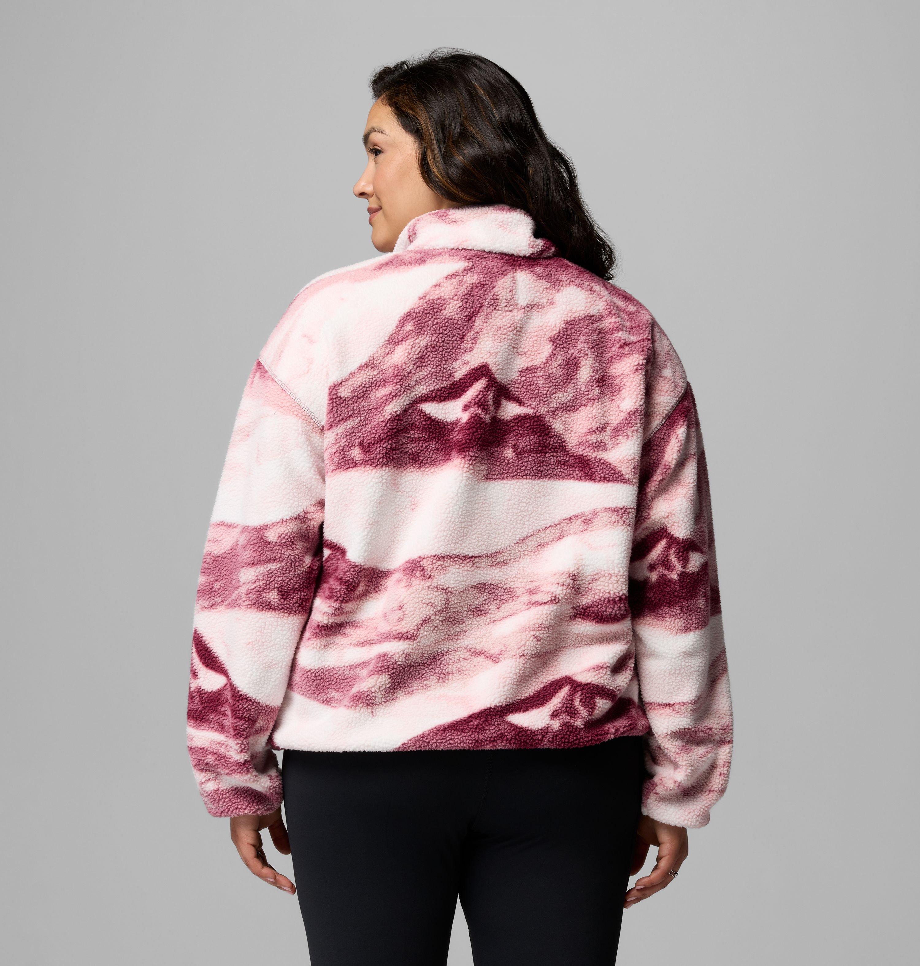 Women's Helvetia II Printed Cropped Half Snap Fleece Pullover | 553 | 3X 3