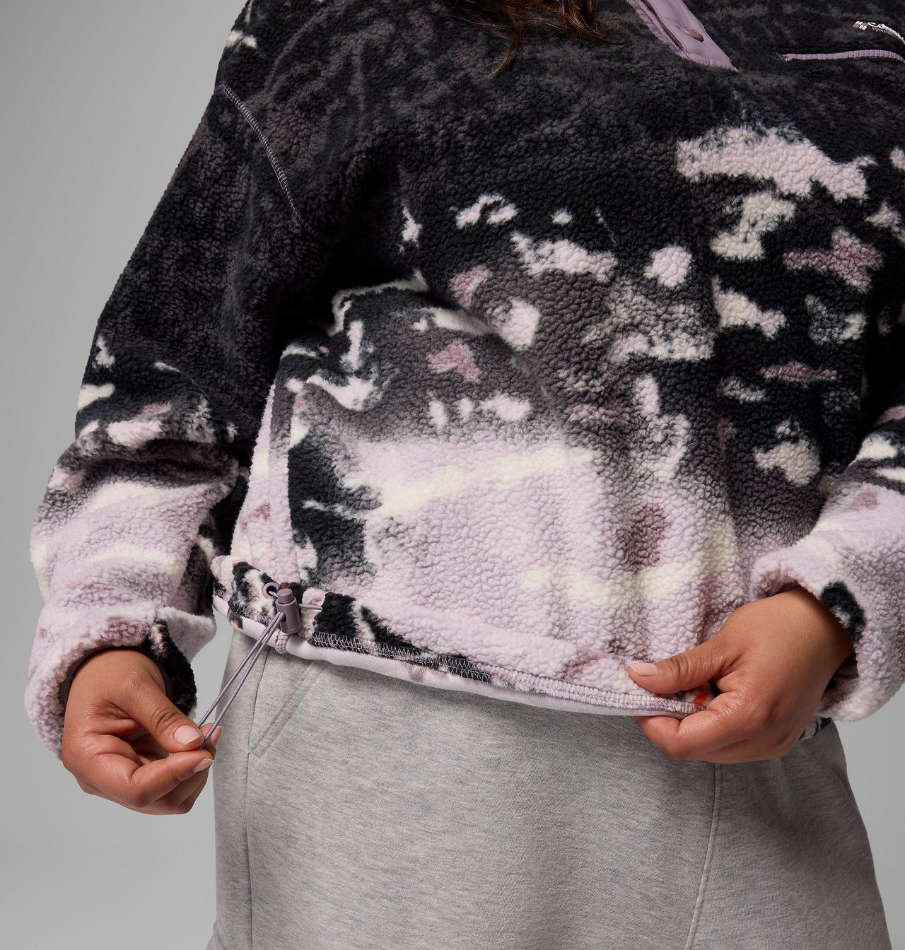 Women's Helvetia™ II Printed Cropped Half Snap Fleece Pullover 6