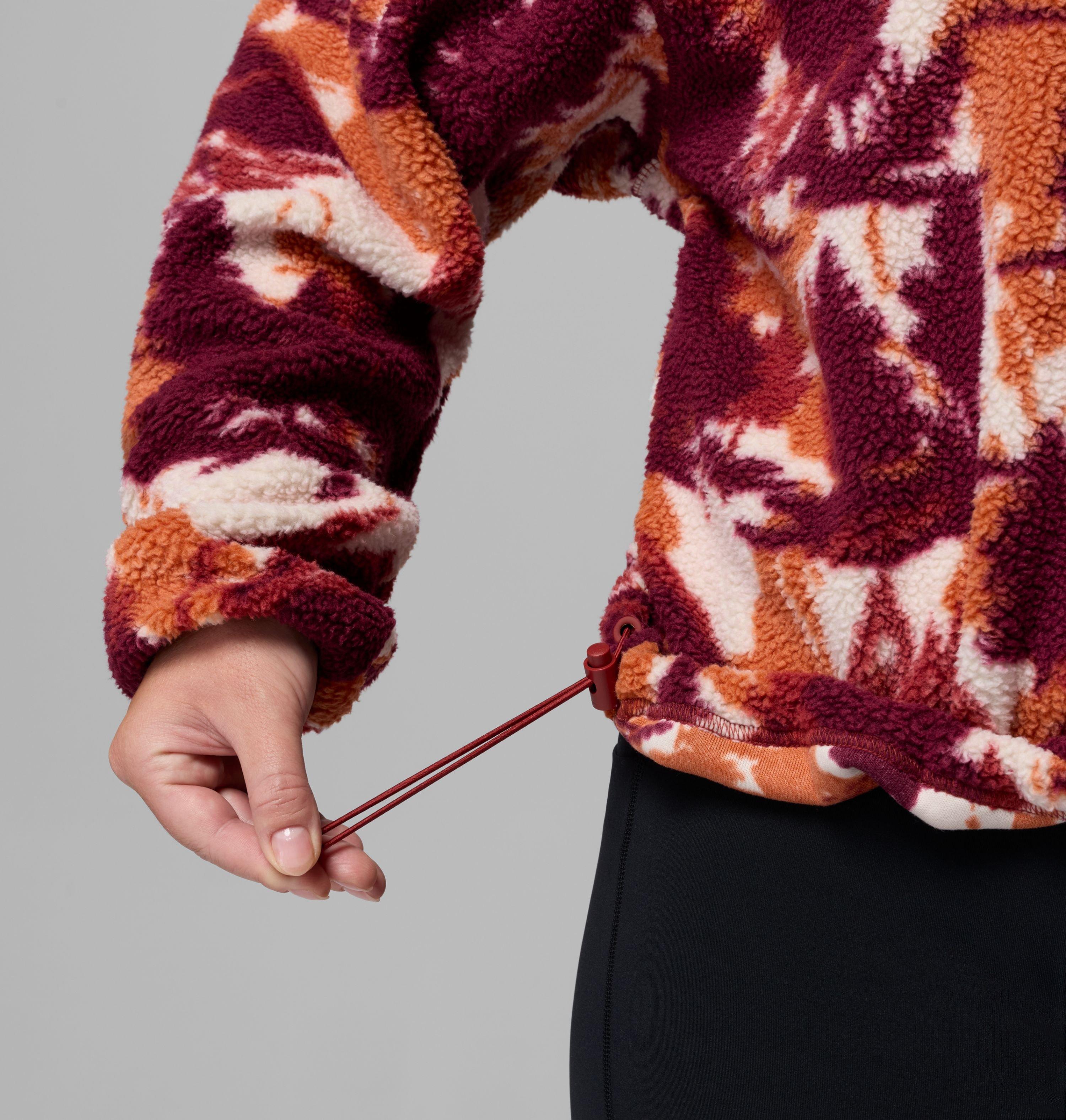 Women's Helvetia II Printed Cropped Half Snap Fleece Pullover | 633 | 1X 6