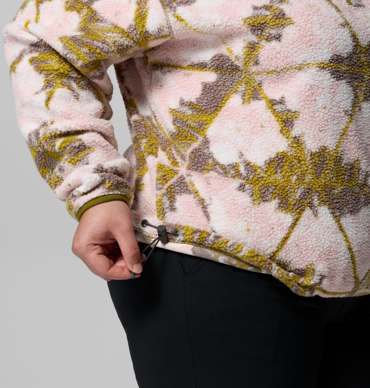 Women's Helvetia™ II Printed Cropped Half Snap Fleece Pullover 6