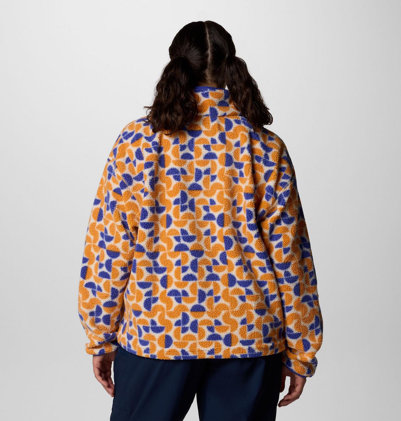 Women's Helvetia™ II Printed Cropped Half Snap Fleece Pullover 2