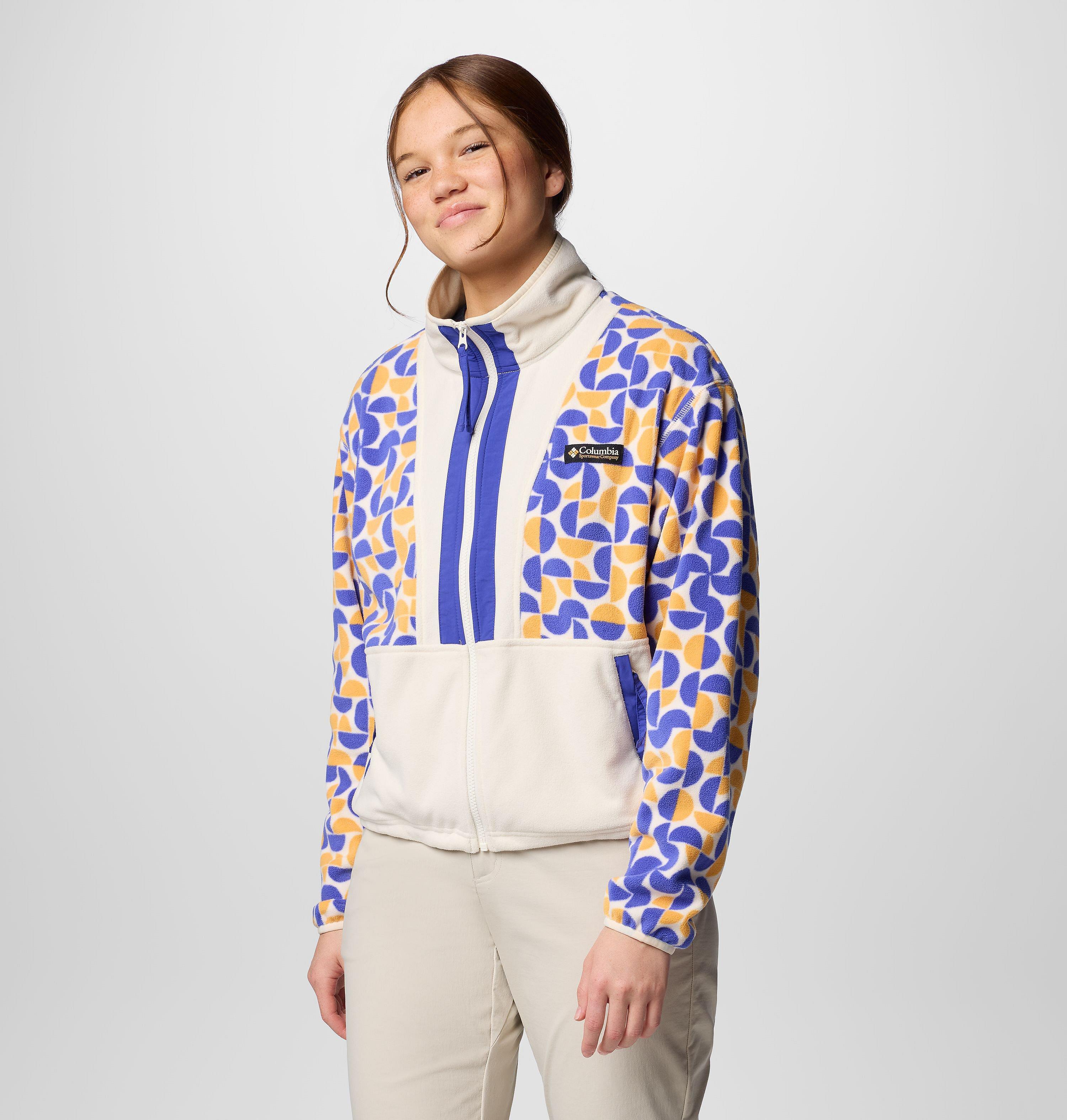 Women's Backbowl II Printed Full Zip Fleece Jacket 4