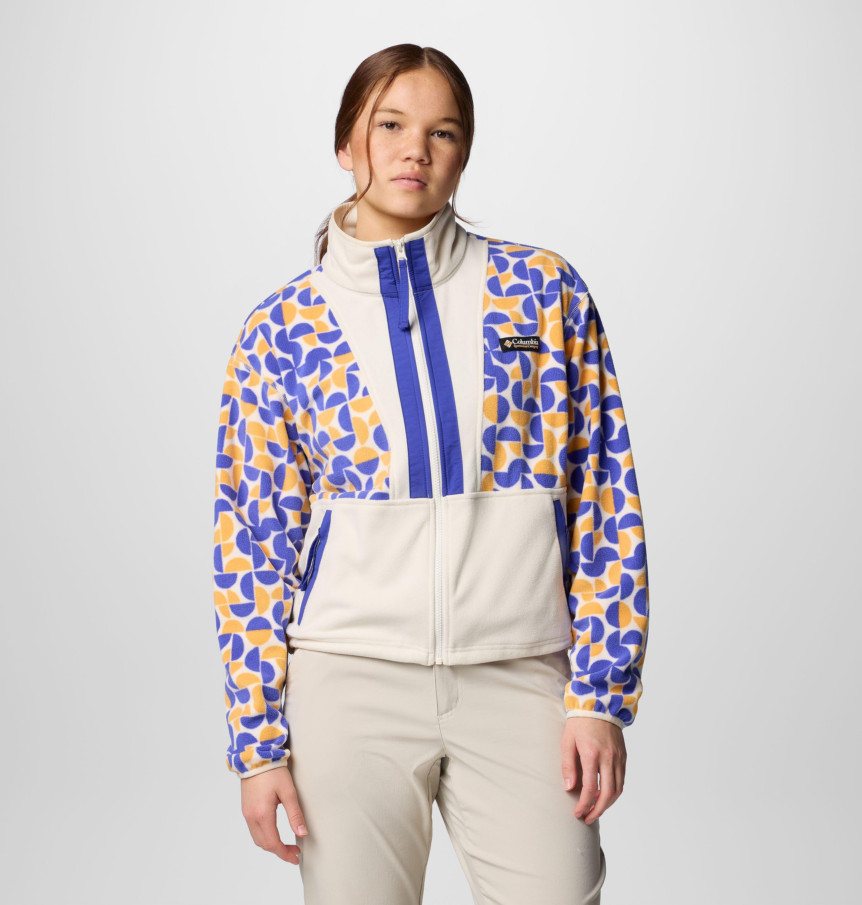 Women's Backbowl II Printed Full Zip Fleece Jacket 1