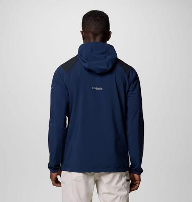 Men's Triple Canyon Softshell Hiking Jacket, Color: Collegiate Navy, Black, image 3