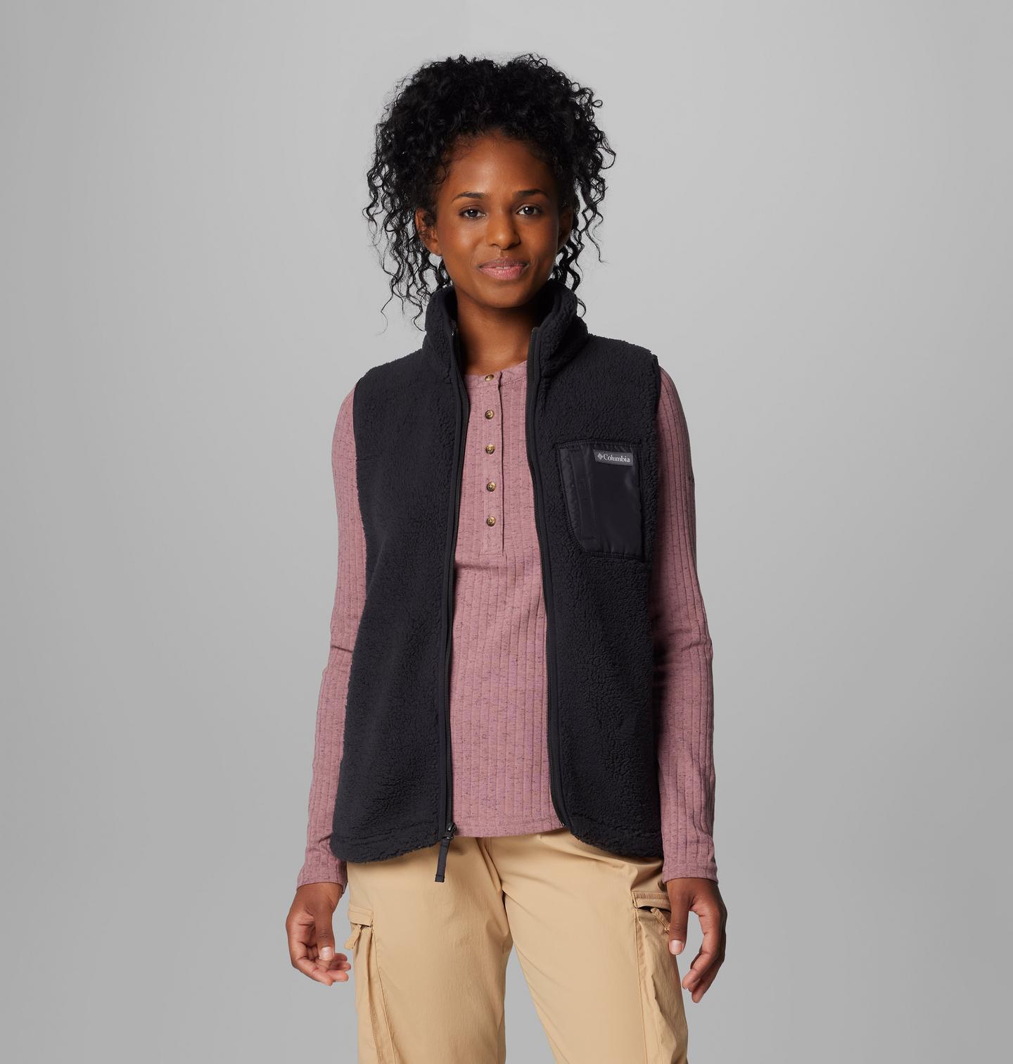 Женский жилет Columbia West Bend Fleece Vest II, цвет: Чёрный — фото 1