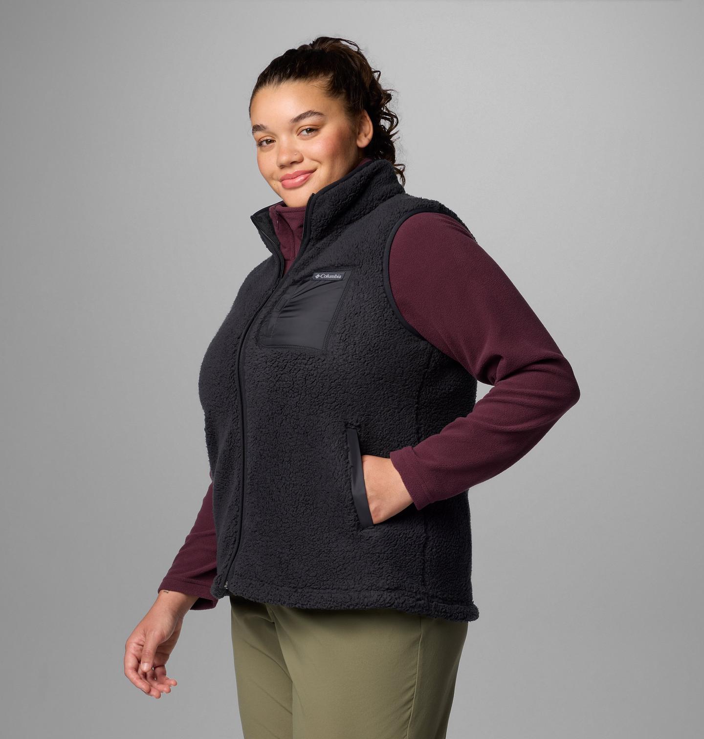 Женский жилет Columbia West Bend Vest II - Plus Size, цвет: Чёрный — фото 4