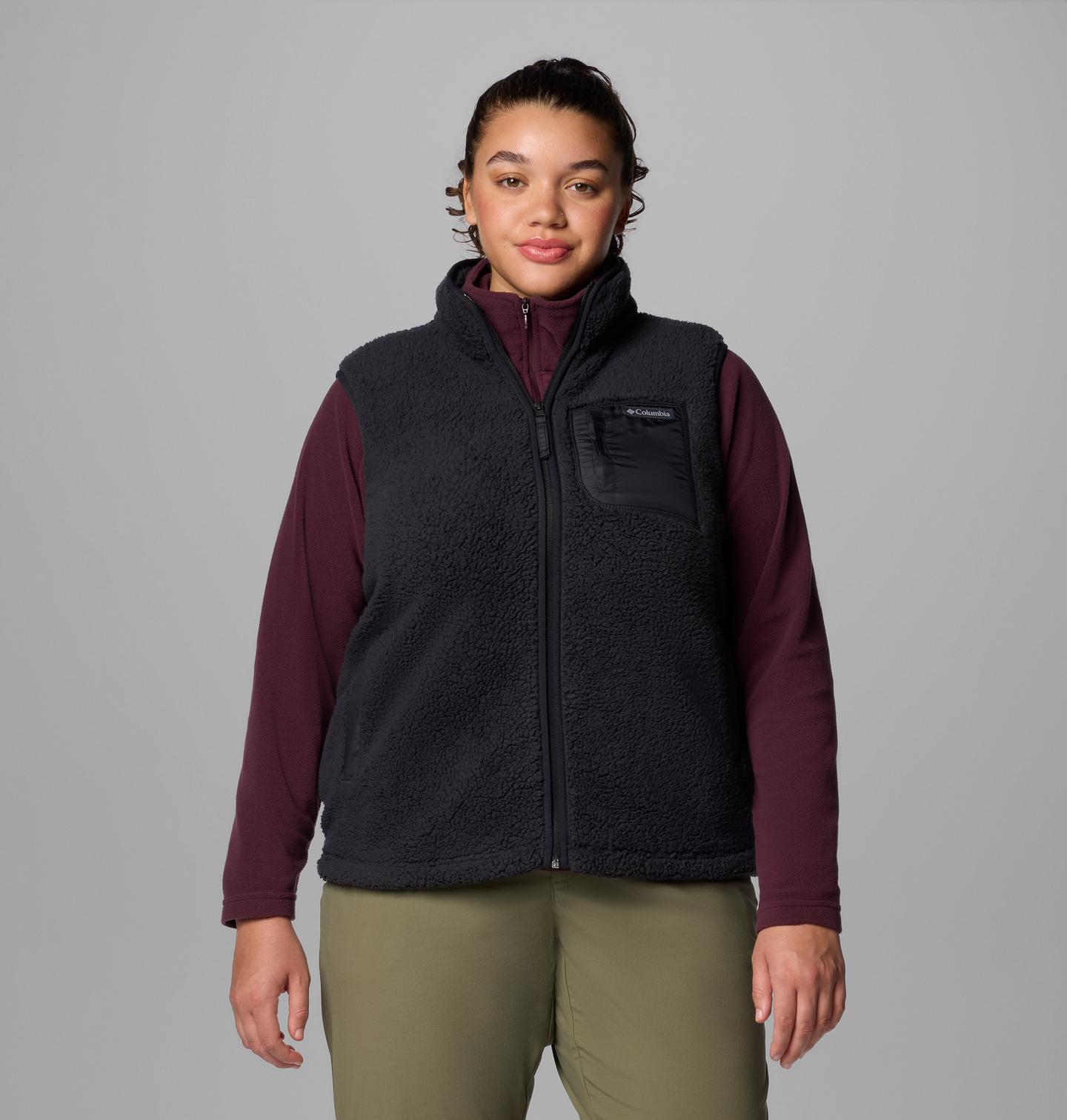 Женский жилет Columbia West Bend Vest II - Plus Size, цвет: Чёрный — фото 1