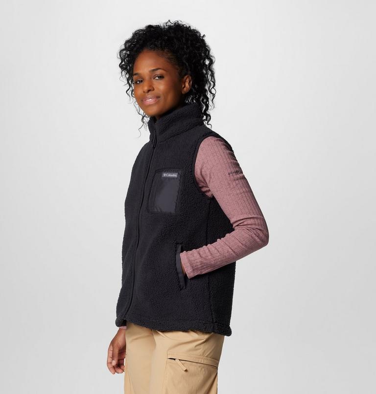 Women's West Bend II Sherpa Fleece Gilet, Color: Black, image 4
