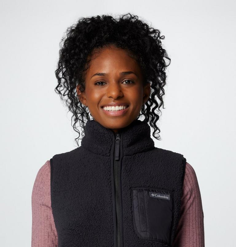 Women's West Bend II Sherpa Fleece Gilet, Color: Black, image 5