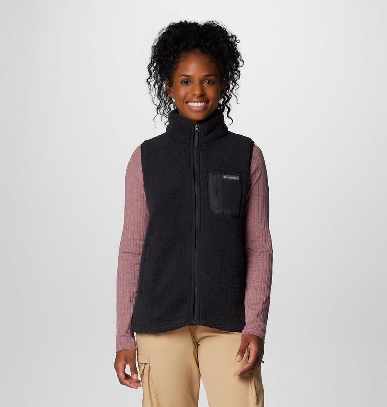 Women's West Bend II Sherpa Fleece Gilet, Color: Black, image 7