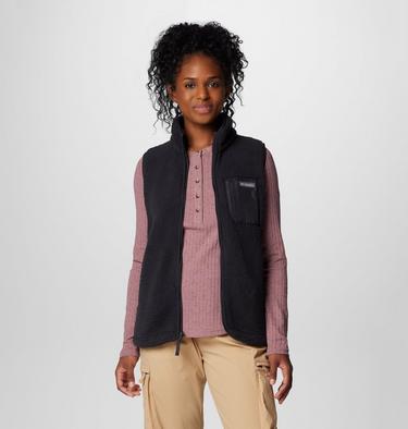 Women's West Bend II Sherpa Fleece Gilet, Color: Black, image 5