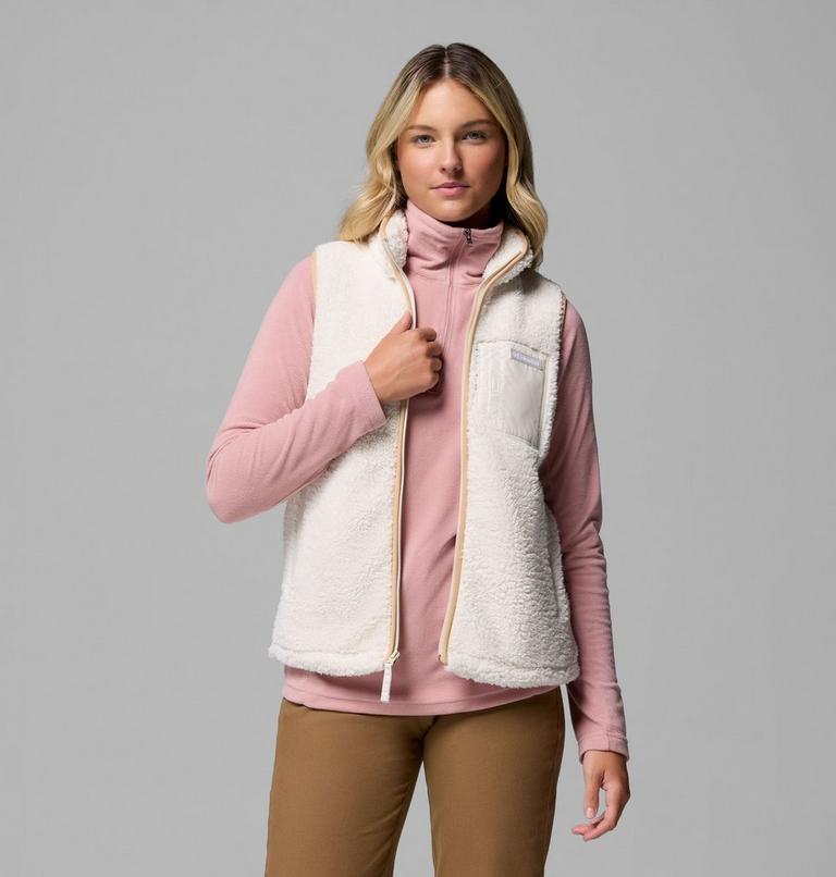 Women's West Bend II Sherpa Fleece Gilet, Color: Chalk, image 5