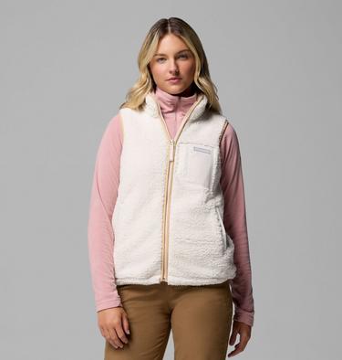 Women's West Bend II Sherpa Fleece Gilet, Color: Chalk, image 3